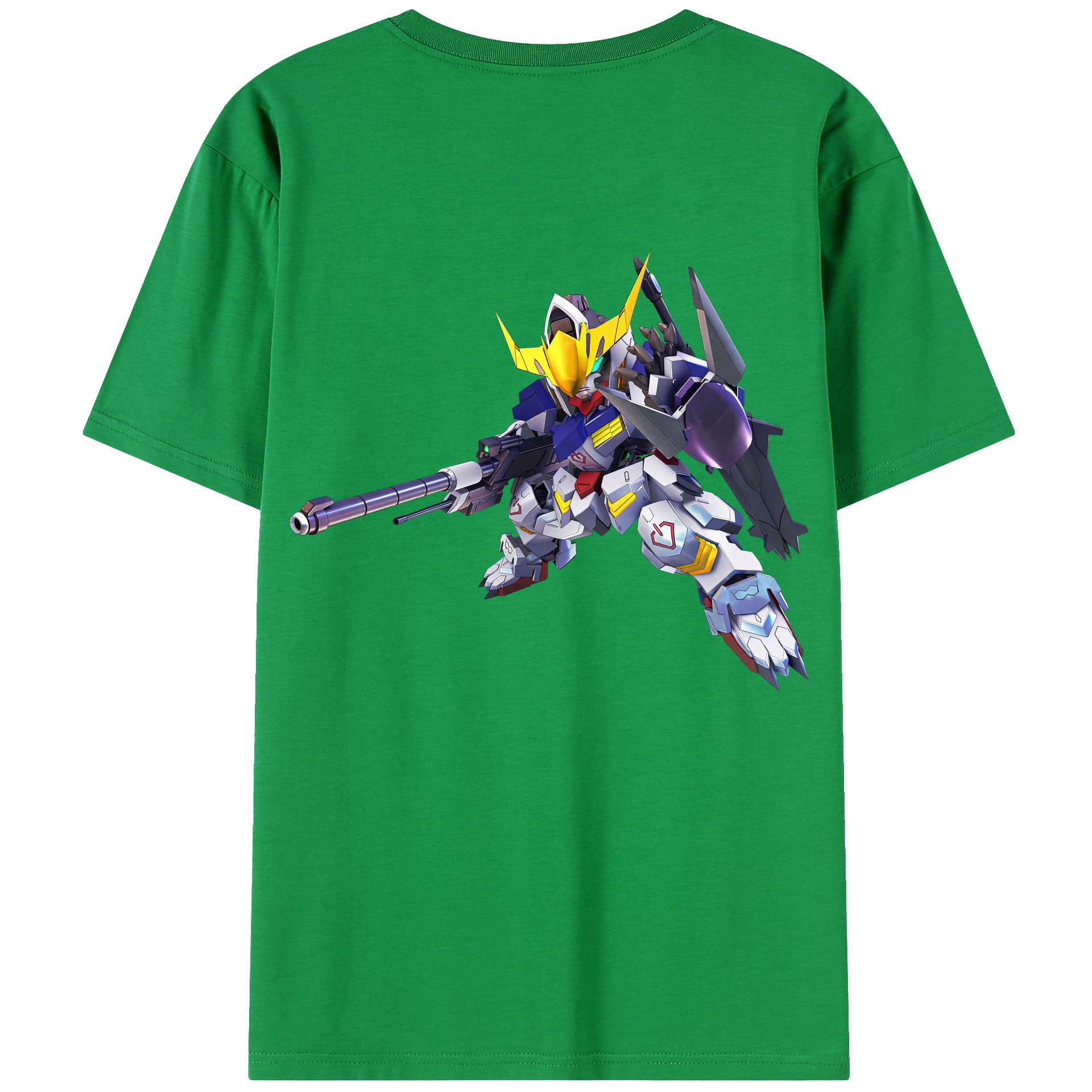（画像用） 機動戦士ガンダム Mobile Suit Gundam 綿100％ メンズ半袖Tシャツ（バックプリント） 通気性