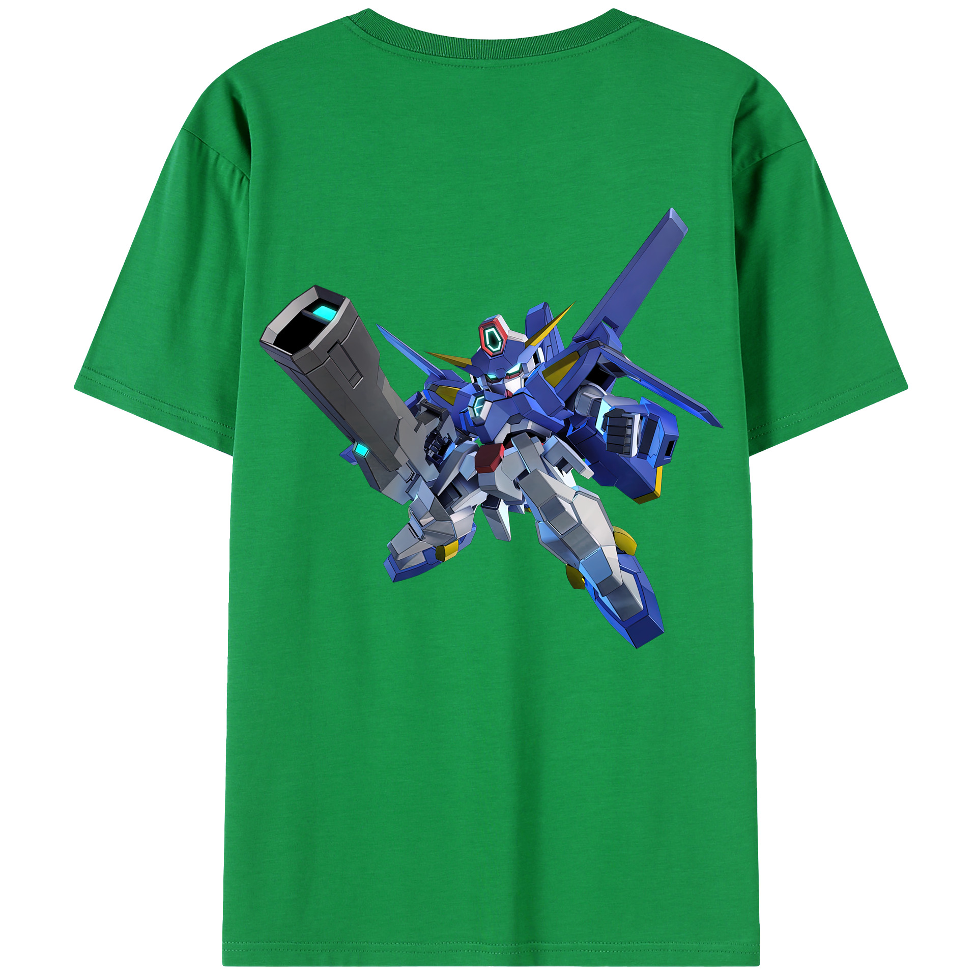 （画像用） 機動戦士ガンダム Mobile Suit Gundam 綿100％ メンズ半袖Tシャツ（バックプリント） 通気性