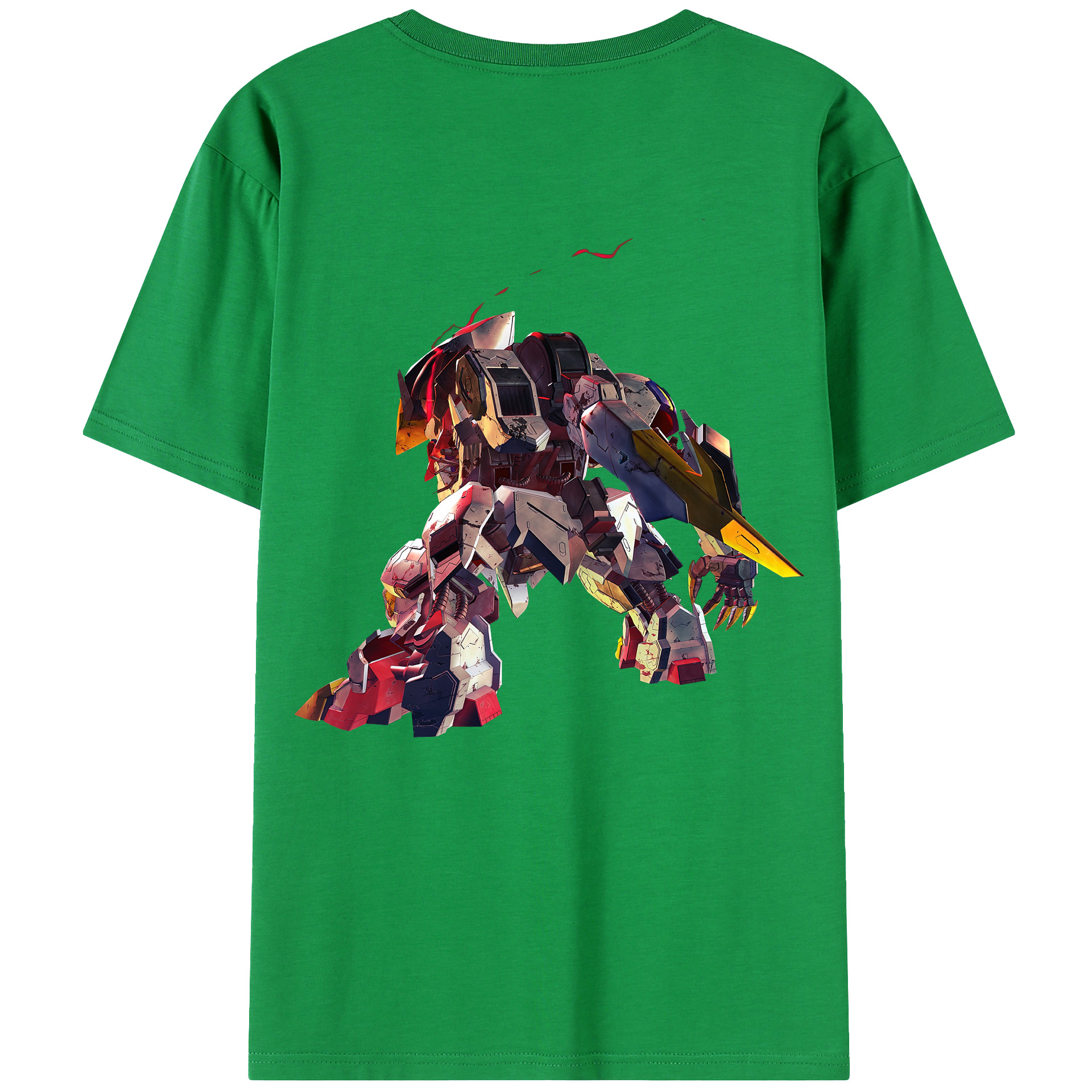 （画像用） 機動戦士ガンダム Mobile Suit Gundam 綿100％ メンズ半袖Tシャツ（バックプリント） 通気性