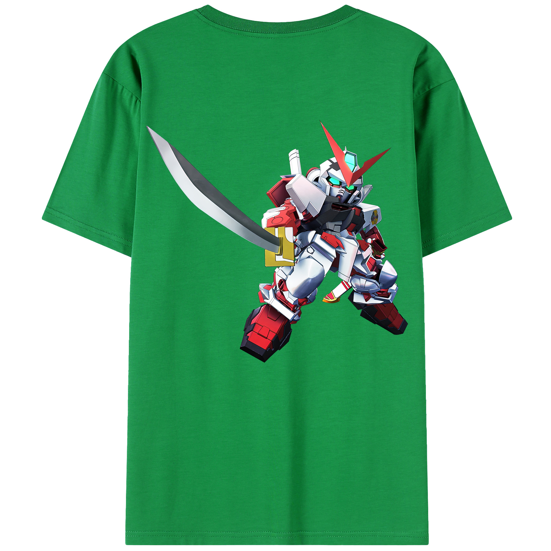 （画像用） 機動戦士ガンダム Mobile Suit Gundam 綿100％ メンズ半袖Tシャツ（バックプリント） 通気性