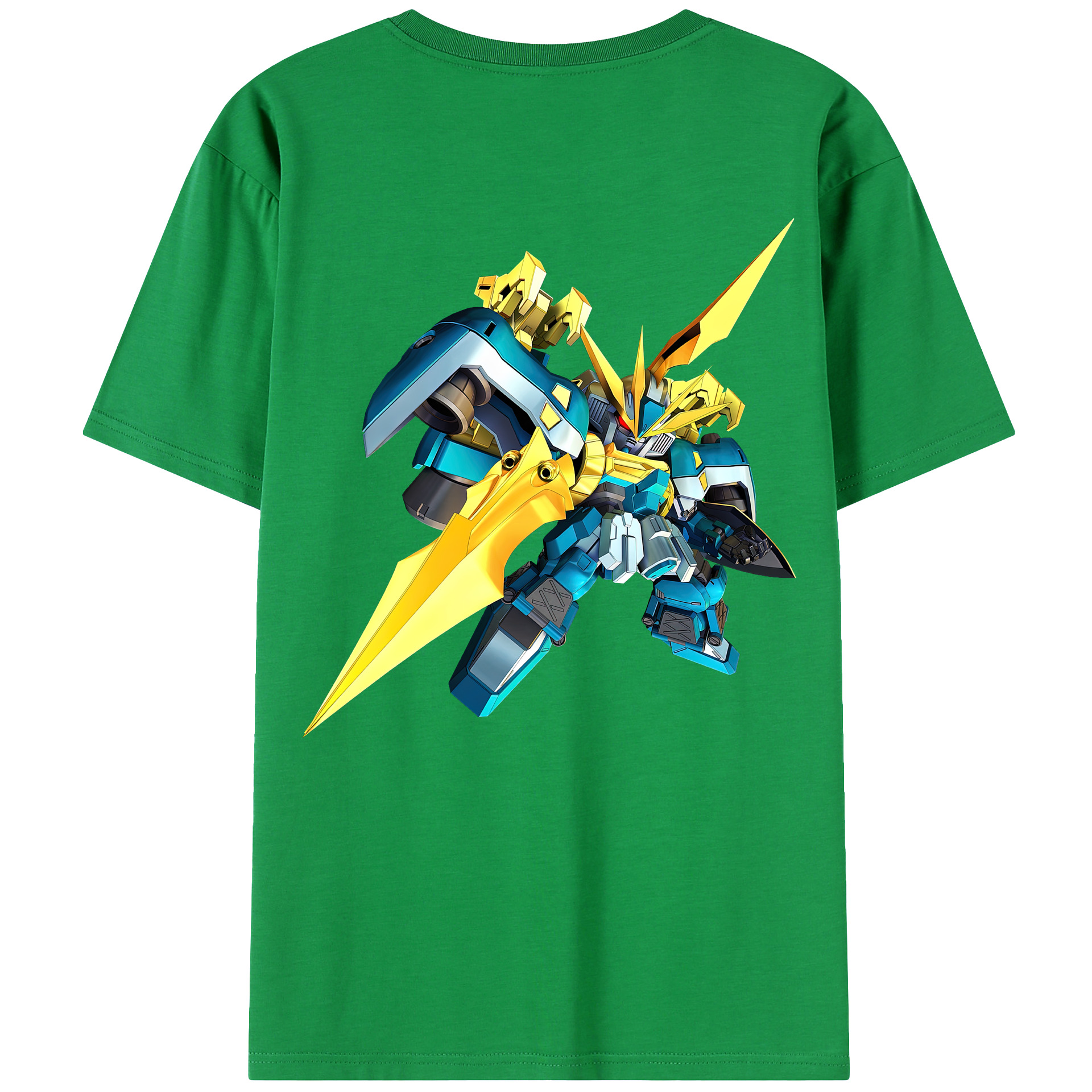 （画像用） 機動戦士ガンダム Mobile Suit Gundam 綿100％ メンズ半袖Tシャツ（バックプリント） 通気性