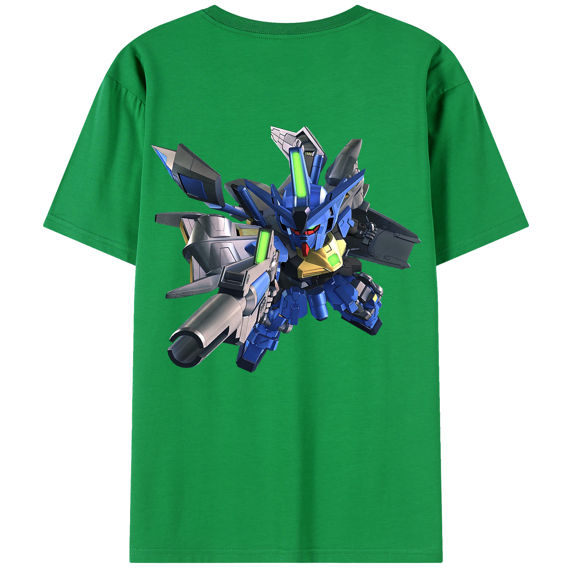 （画像用） 機動戦士ガンダム Mobile Suit Gundam 綿100％ メンズ半袖Tシャツ（バックプリント） 通気性