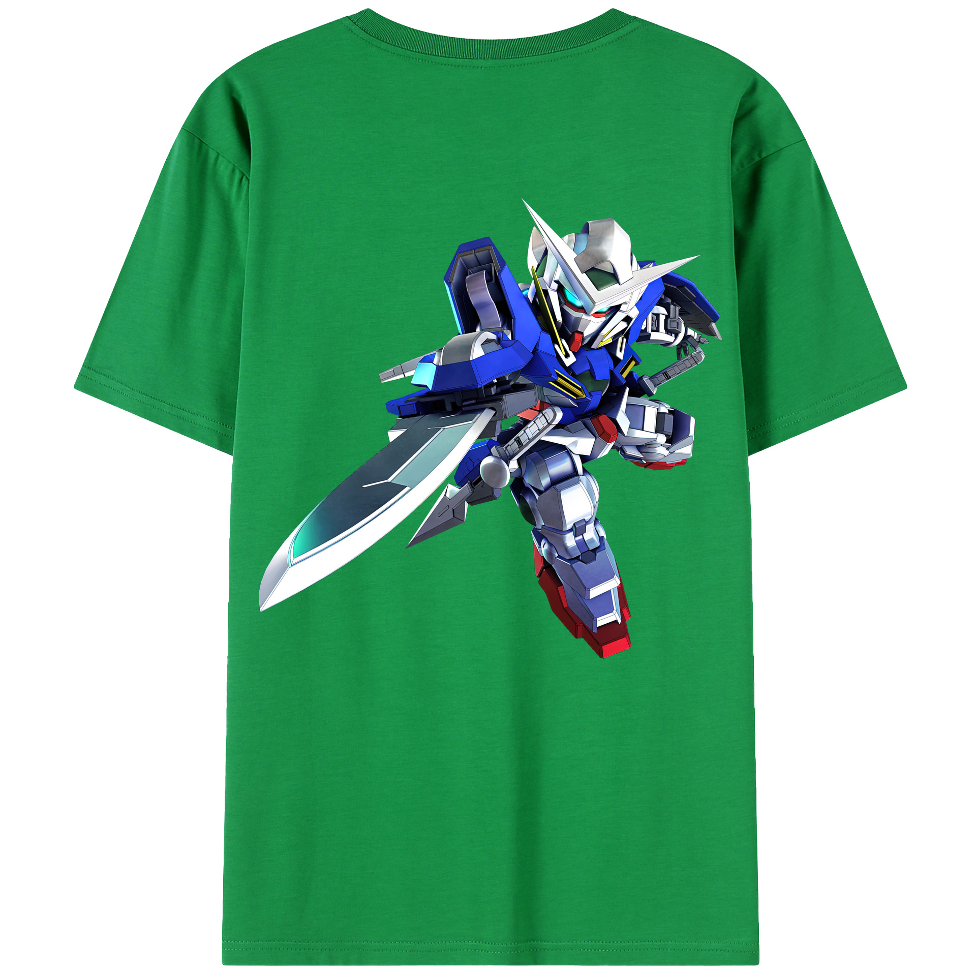 （画像用） 機動戦士ガンダム Mobile Suit Gundam 綿100％ メンズ半袖Tシャツ（バックプリント） 通気性