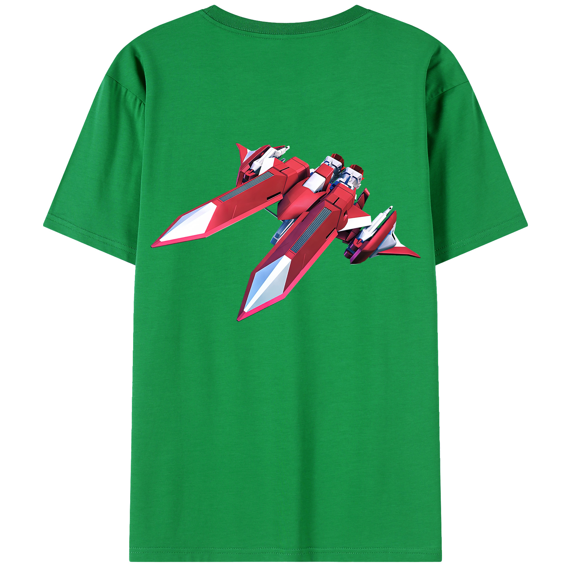 （画像用） 機動戦士ガンダム Mobile Suit Gundam 綿100％ メンズ半袖Tシャツ（バックプリント） 通気性