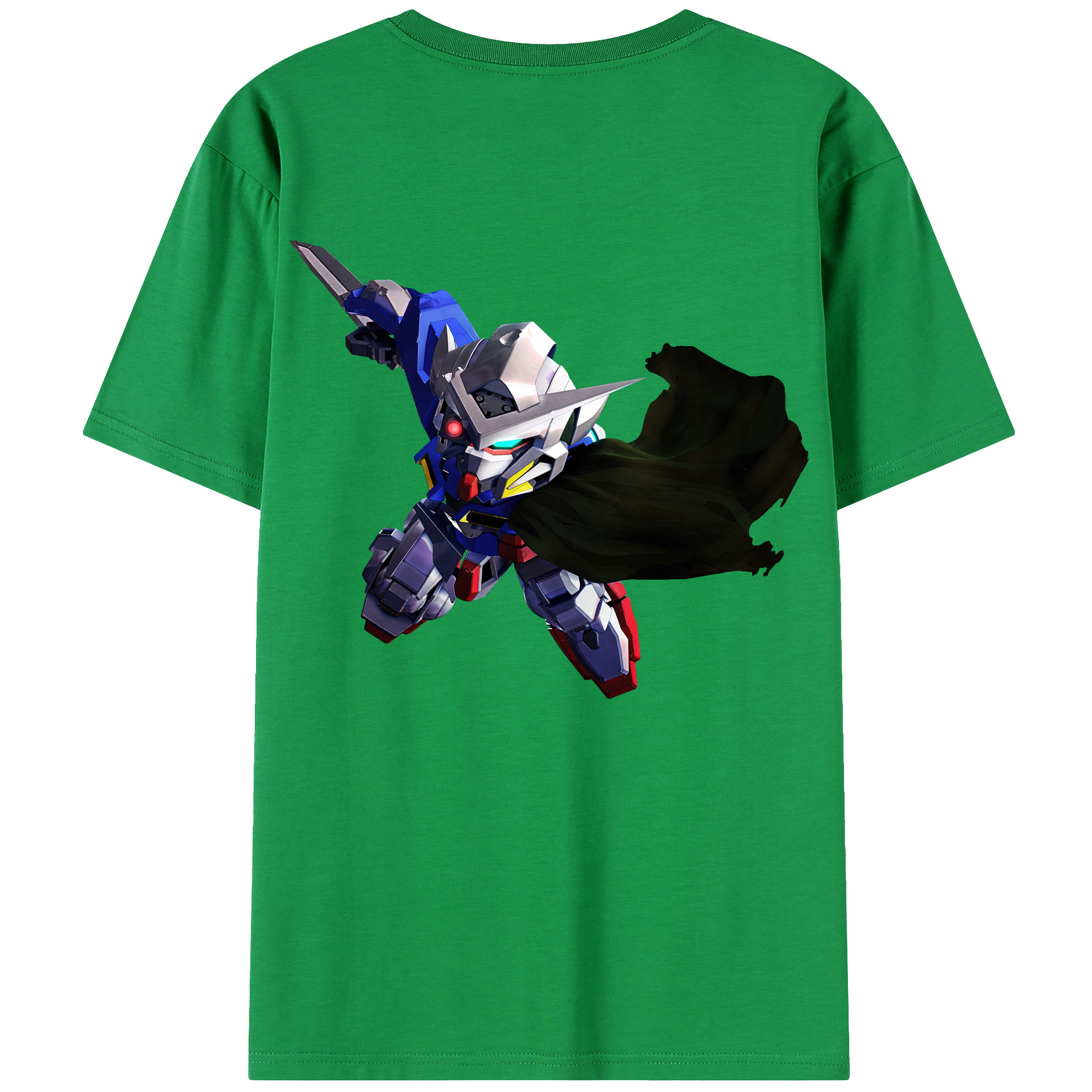 （画像用） 機動戦士ガンダム Mobile Suit Gundam 綿100％ メンズ半袖Tシャツ（バックプリント） 通気性