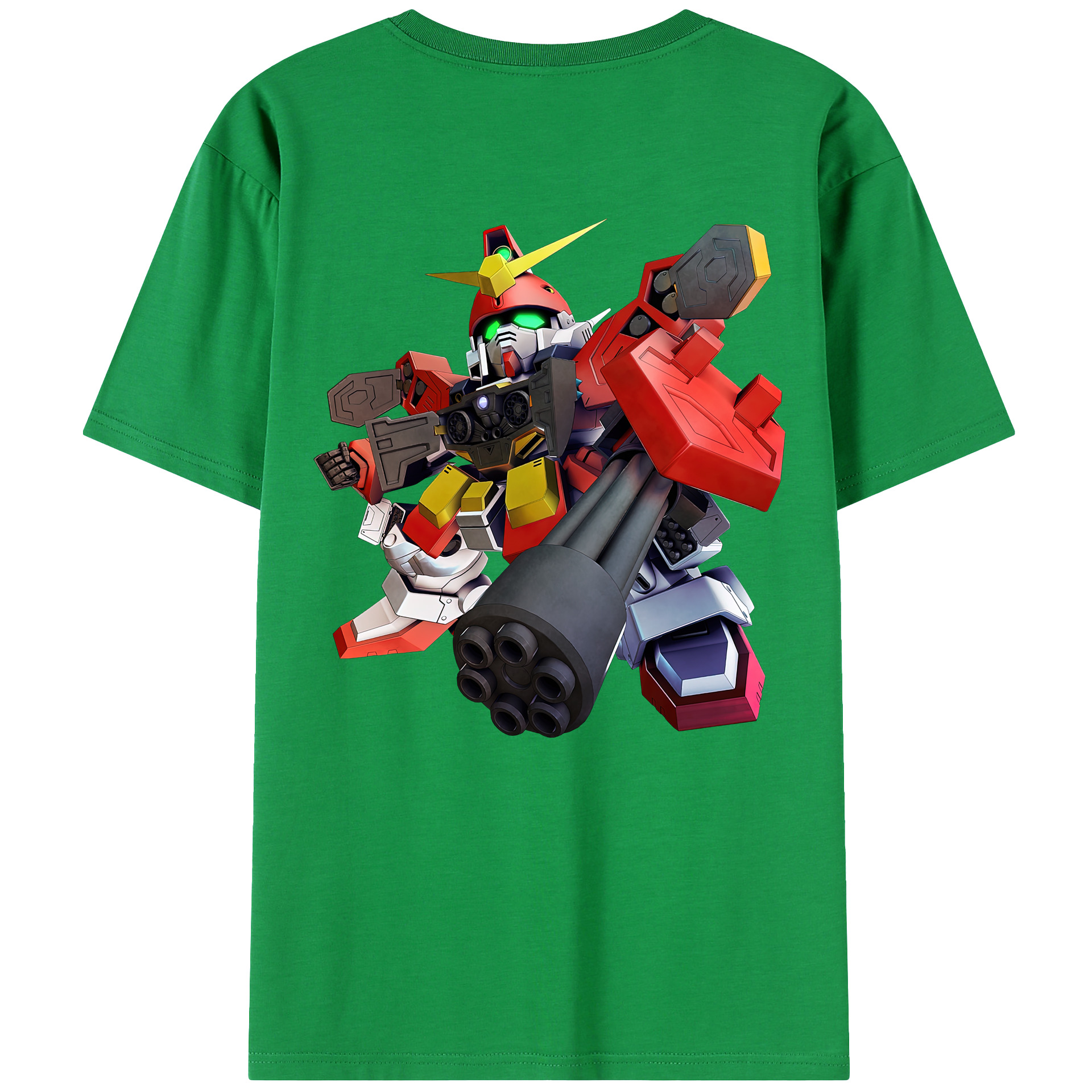 （画像用） 機動戦士ガンダム Mobile Suit Gundam 綿100％ メンズ半袖Tシャツ（バックプリント） 通気性
