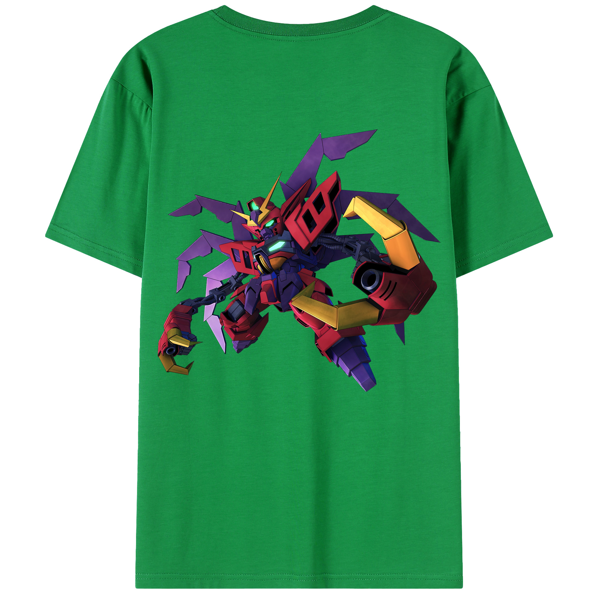 （画像用） 機動戦士ガンダム Mobile Suit Gundam 綿100％ メンズ半袖Tシャツ（バックプリント） 通気性