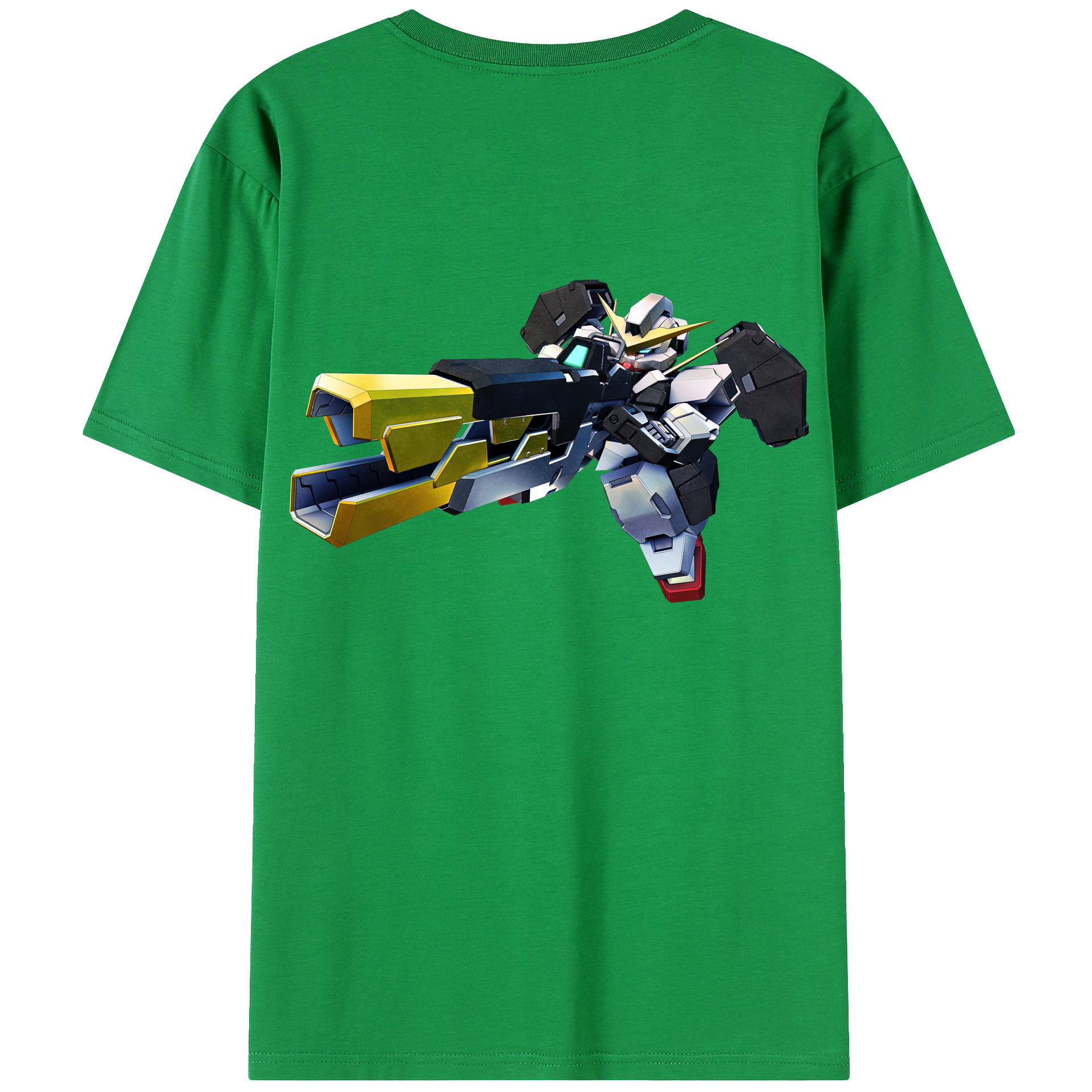 （画像用） 機動戦士ガンダム Mobile Suit Gundam 綿100％ メンズ半袖Tシャツ（バックプリント） 通気性