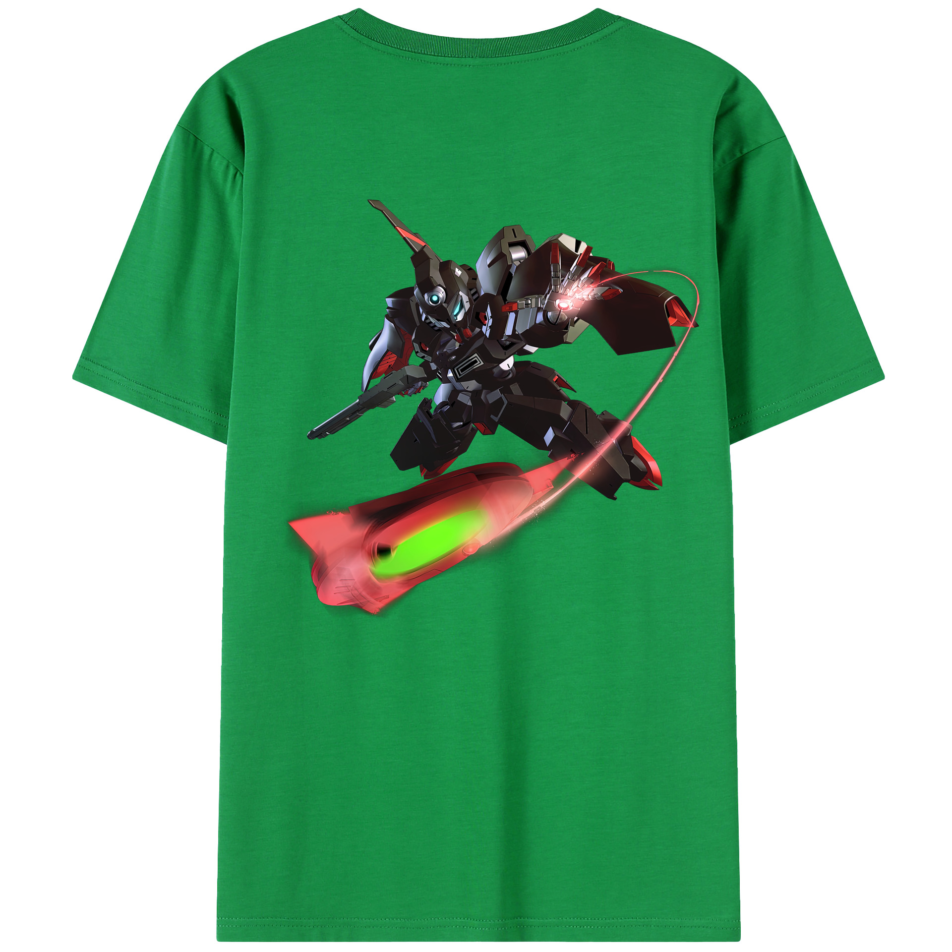 （画像用） 機動戦士ガンダム Mobile Suit Gundam 綿100％ メンズ半袖Tシャツ（バックプリント） 通気性