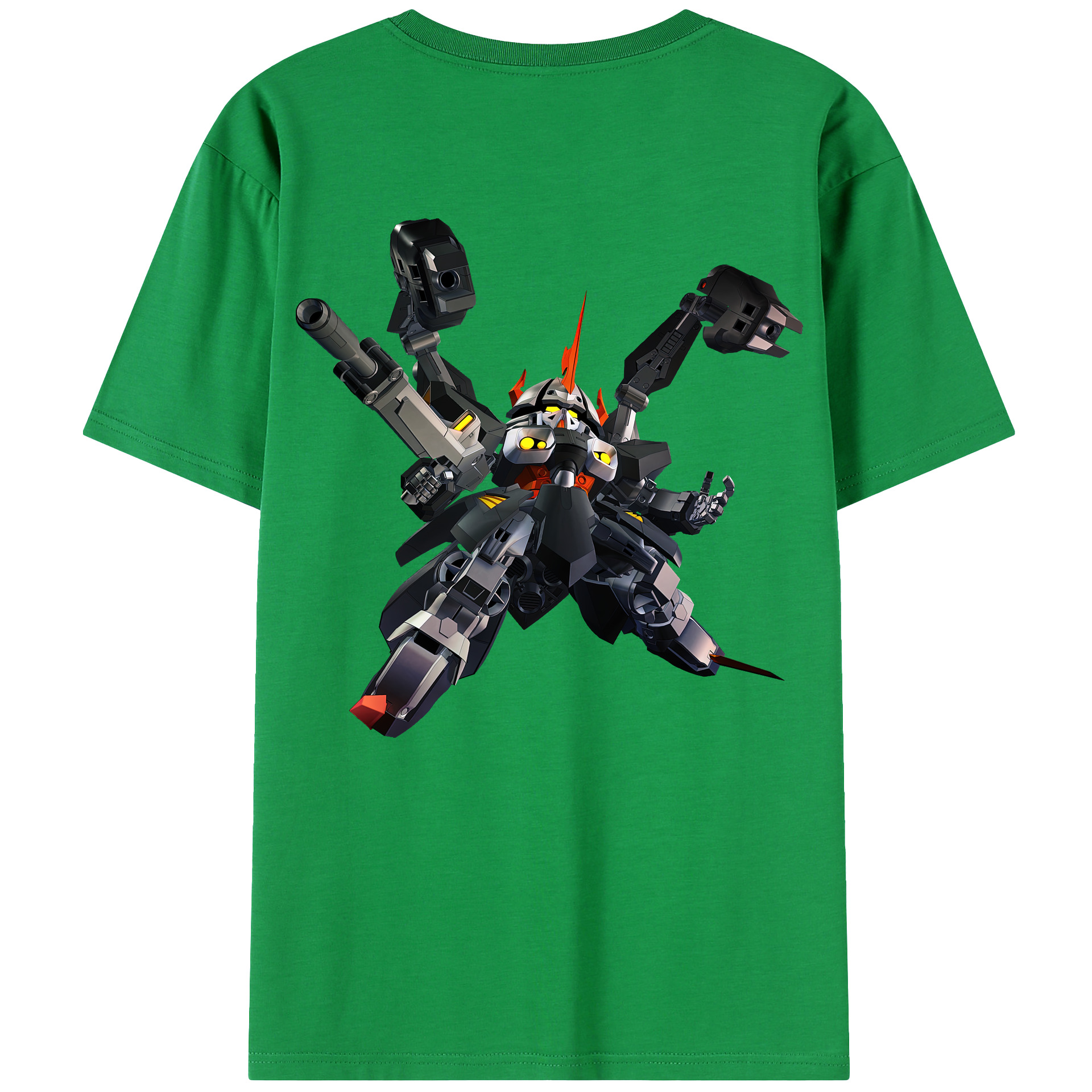 （画像用） 機動戦士ガンダム Mobile Suit Gundam 綿100％ メンズ半袖Tシャツ（バックプリント） 通気性