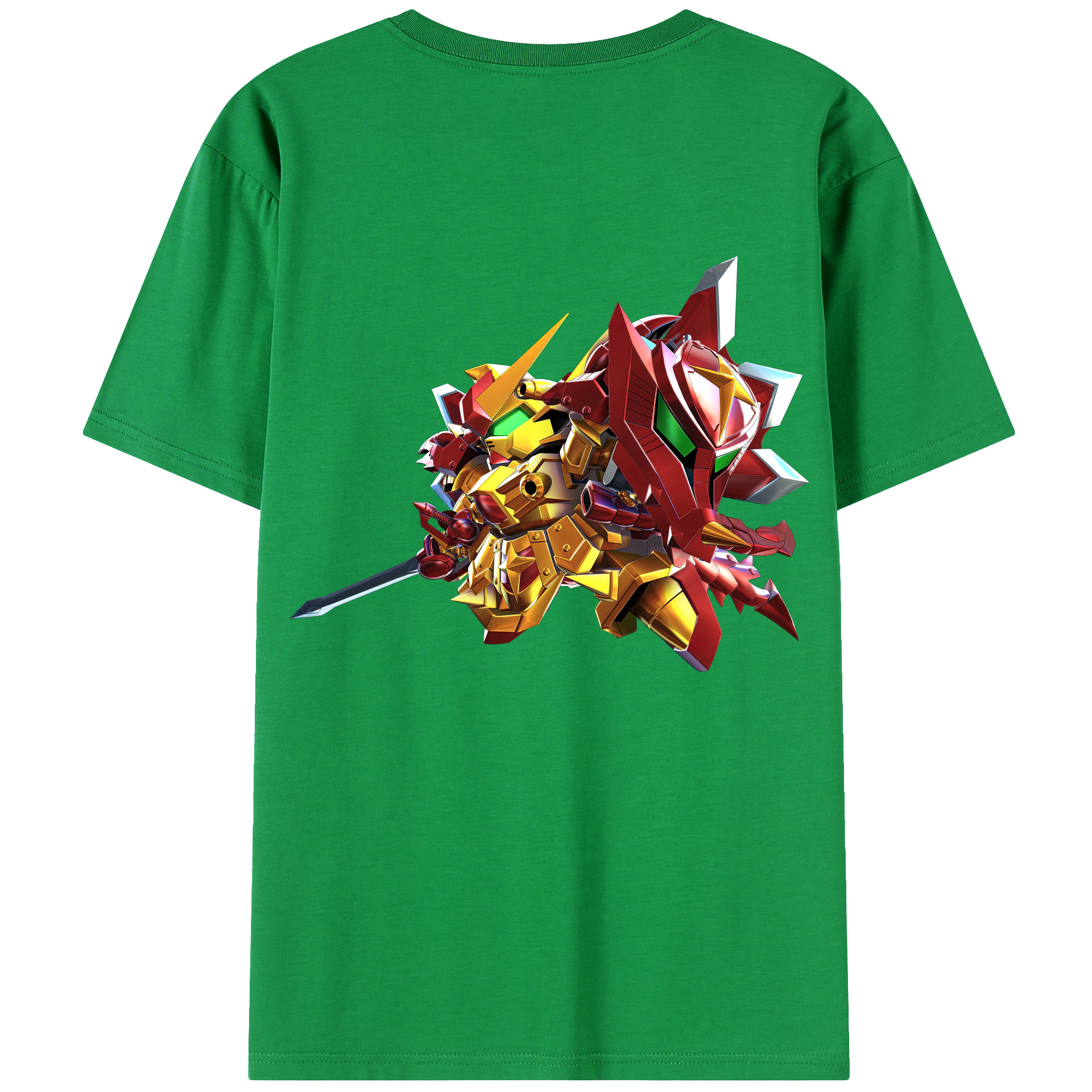 （画像用） 機動戦士ガンダム Mobile Suit Gundam 綿100％ メンズ半袖Tシャツ（バックプリント） 通気性