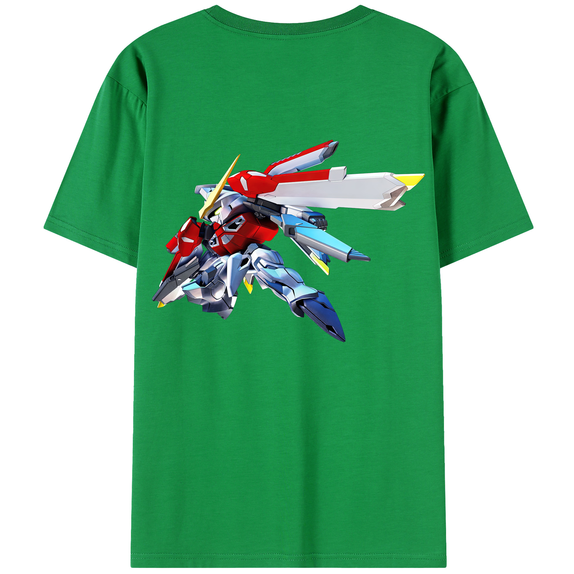 （画像用） 機動戦士ガンダム Mobile Suit Gundam 綿100％ メンズ半袖Tシャツ（バックプリント） 通気性
