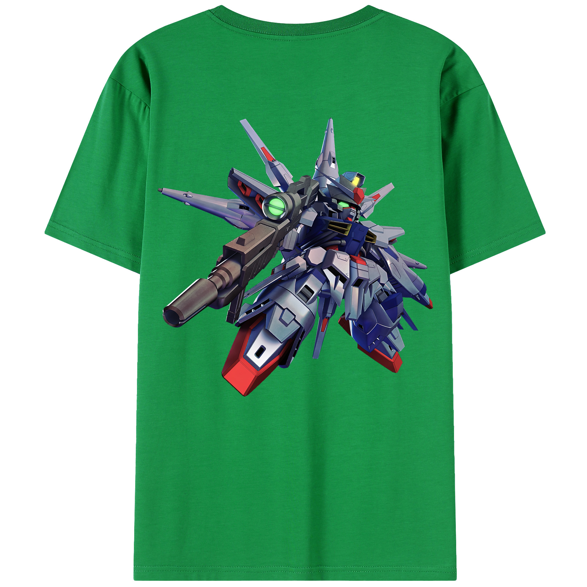 （画像用） 機動戦士ガンダム Mobile Suit Gundam 綿100％ メンズ半袖Tシャツ（バックプリント） 通気性