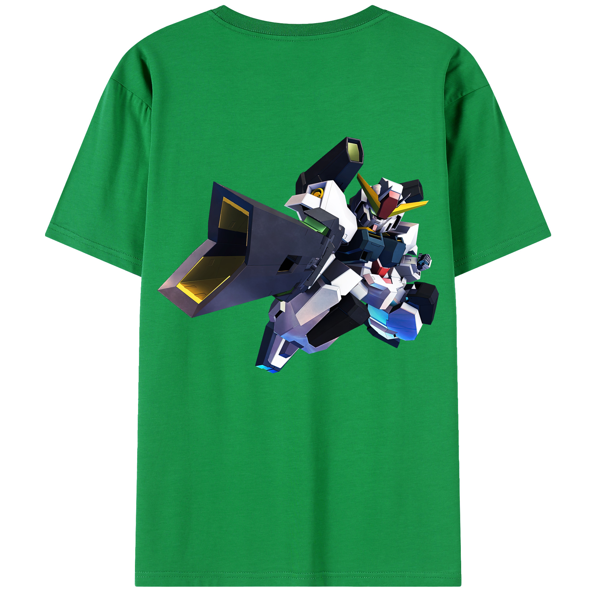 （画像用） 機動戦士ガンダム Mobile Suit Gundam 綿100％ メンズ半袖Tシャツ（バックプリント） 通気性