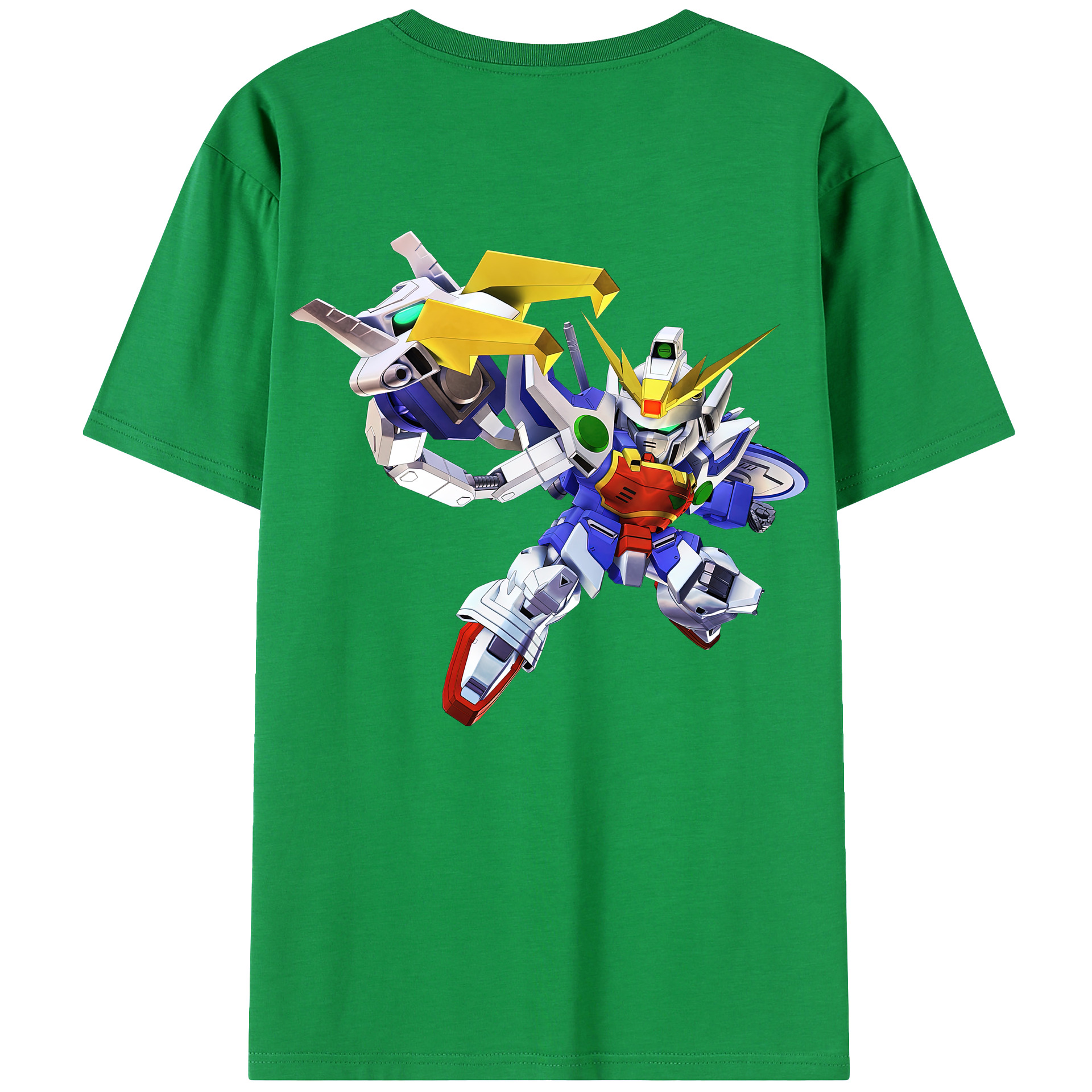 （画像用） 機動戦士ガンダム Mobile Suit Gundam 綿100％ メンズ半袖Tシャツ（バックプリント） 通気性