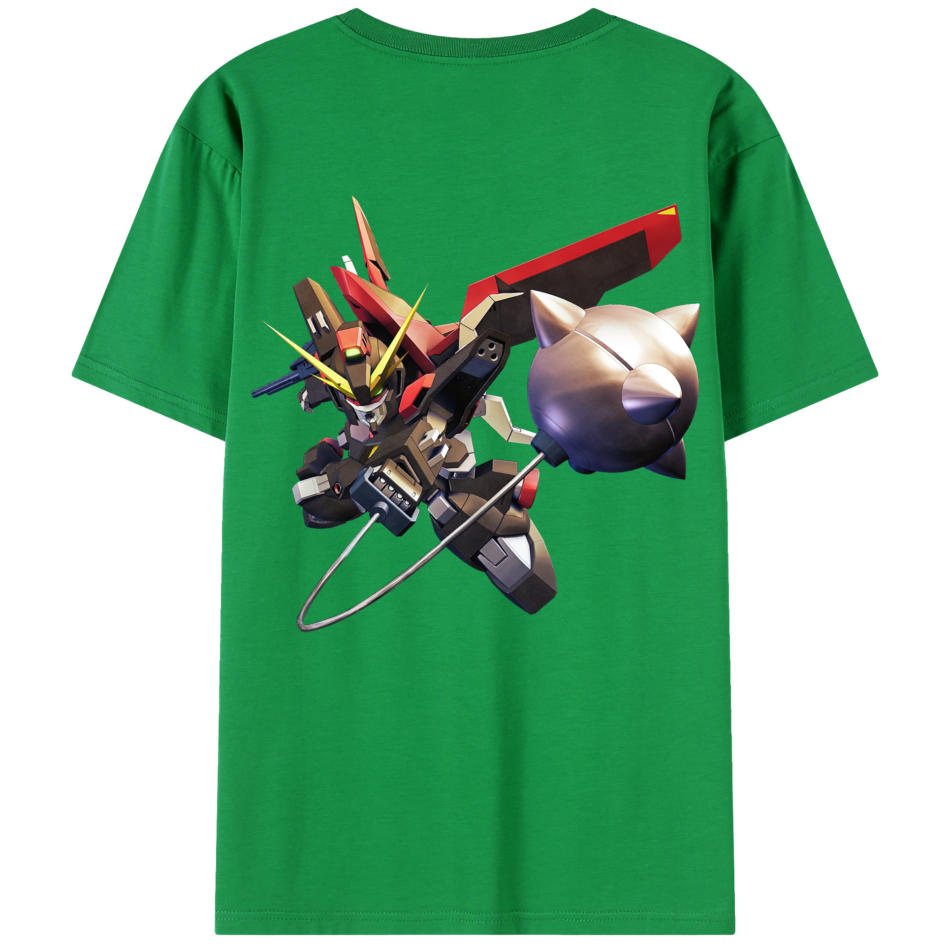 （画像用） 機動戦士ガンダム Mobile Suit Gundam 綿100％ メンズ半袖Tシャツ（バックプリント） 通気性