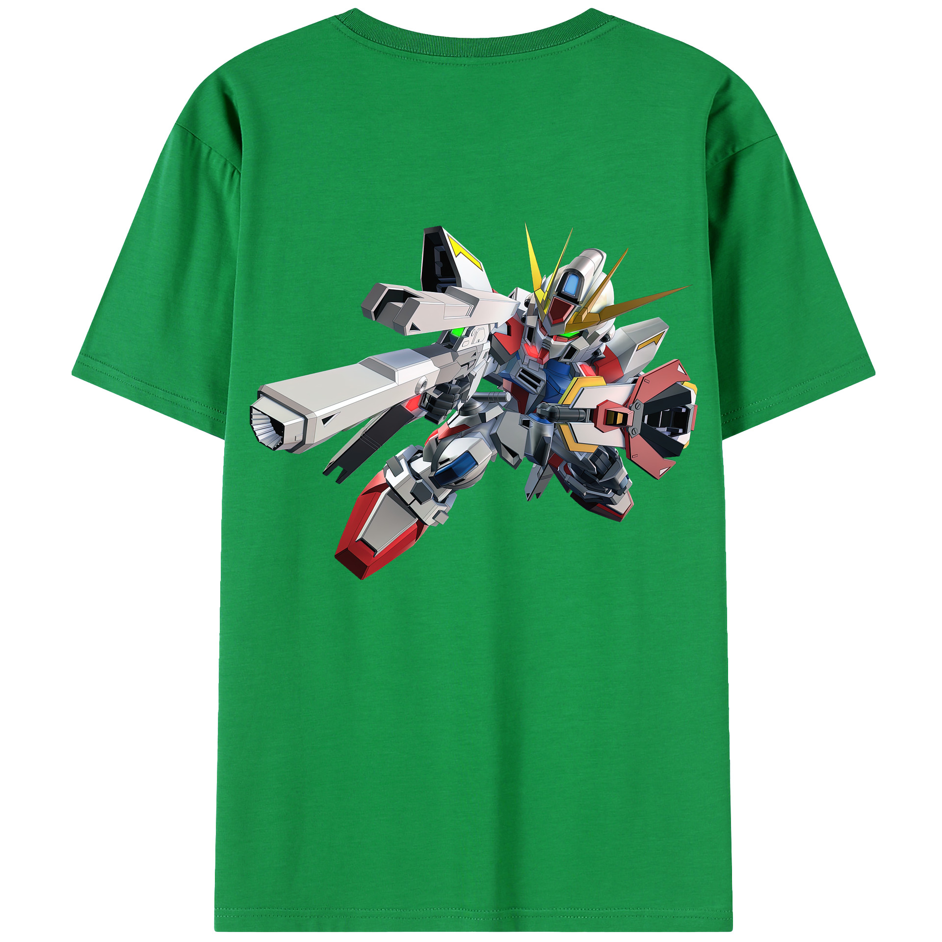 （画像用） 機動戦士ガンダム Mobile Suit Gundam 綿100％ メンズ半袖Tシャツ（バックプリント） 通気性