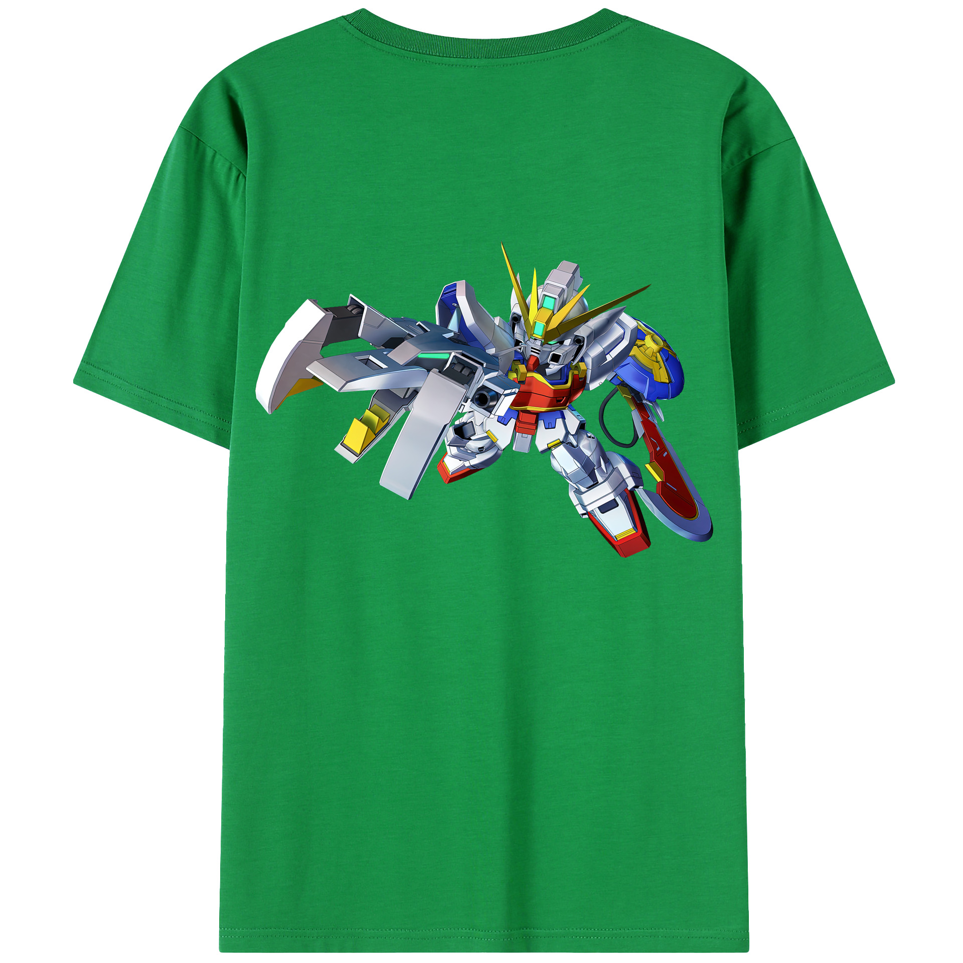 （画像用） 機動戦士ガンダム Mobile Suit Gundam 綿100％ メンズ半袖Tシャツ（バックプリント） 通気性