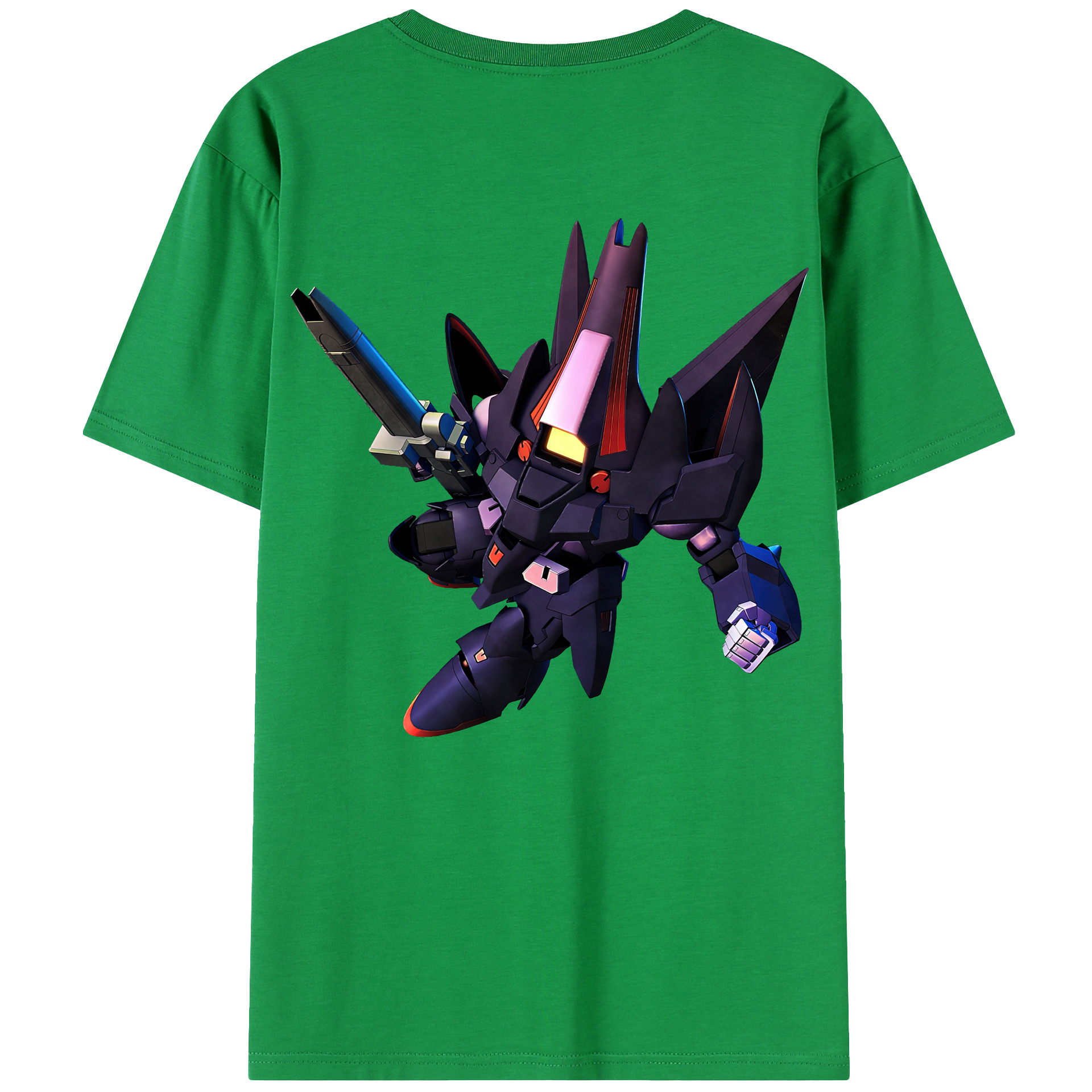 （画像用） 機動戦士ガンダム Mobile Suit Gundam 綿100％ メンズ半袖Tシャツ（バックプリント） 通気性