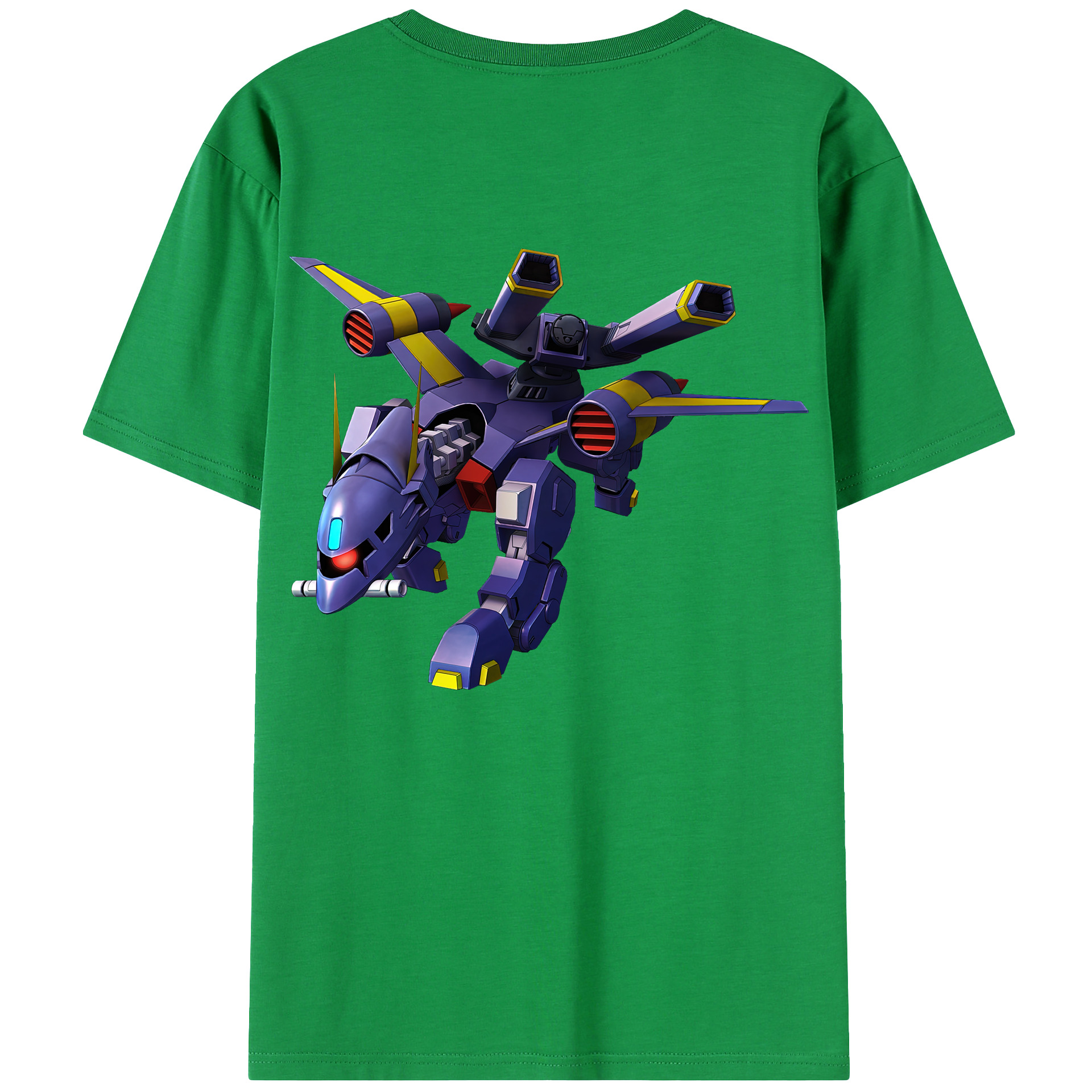 （画像用） 機動戦士ガンダム Mobile Suit Gundam 綿100％ メンズ半袖Tシャツ（バックプリント） 通気性