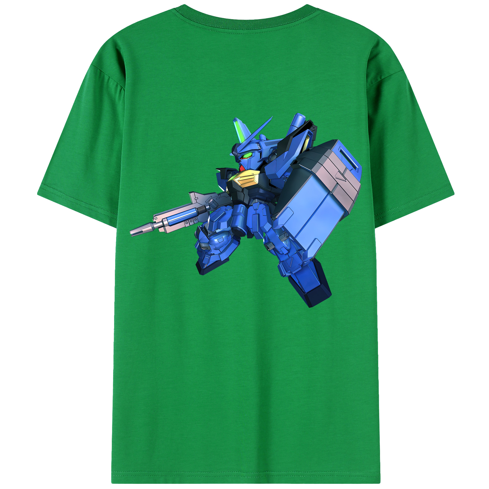 （画像用） 機動戦士ガンダム Mobile Suit Gundam 綿100％ メンズ半袖Tシャツ（バックプリント） 通気性