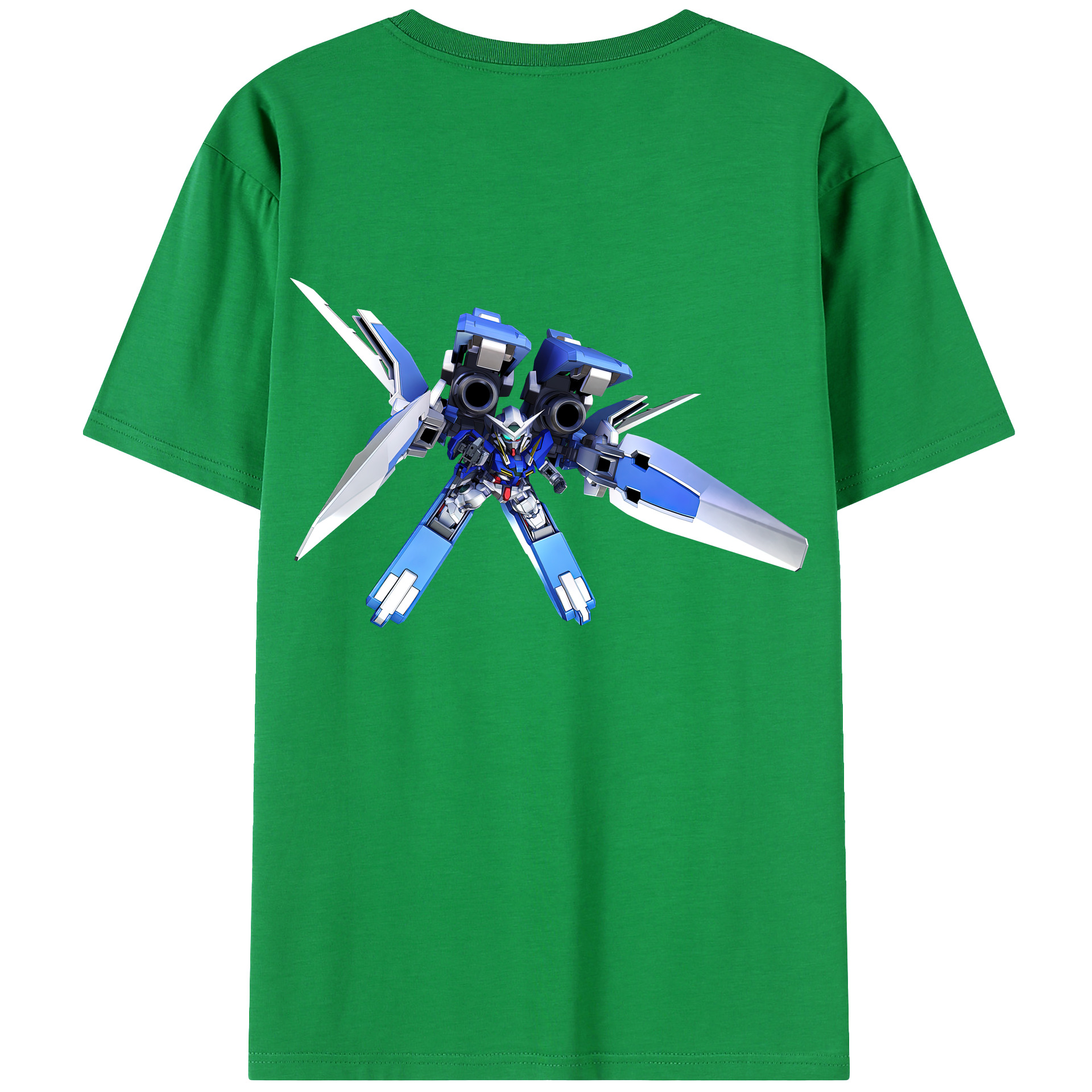 （画像用） 機動戦士ガンダム Mobile Suit Gundam 綿100％ メンズ半袖Tシャツ（バックプリント） 通気性