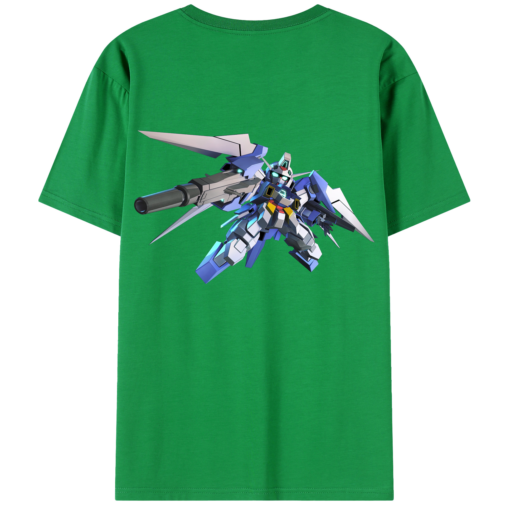 （画像用） 機動戦士ガンダム Mobile Suit Gundam 綿100％ メンズ半袖Tシャツ（バックプリント） 通気性