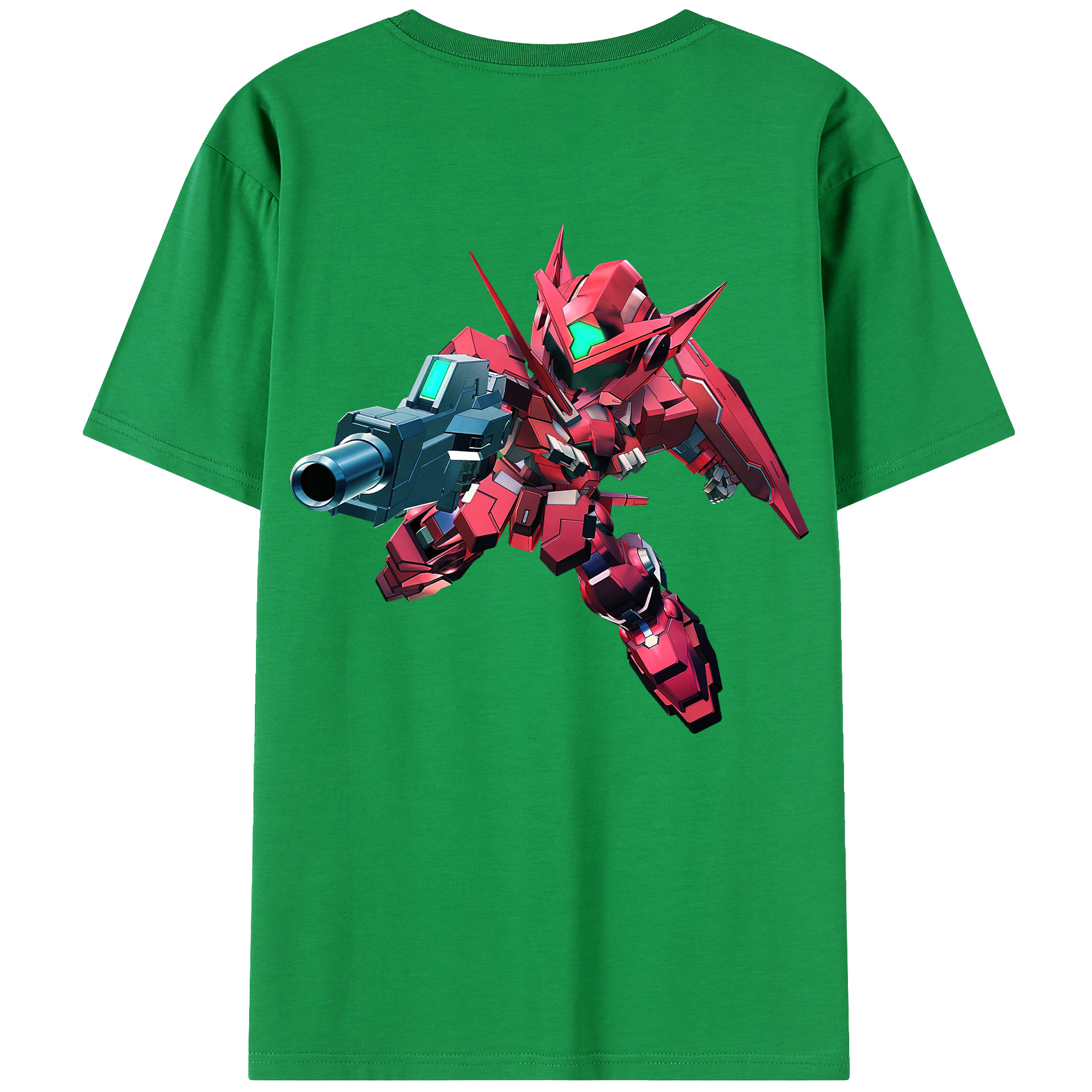 （画像用） 機動戦士ガンダム Mobile Suit Gundam 綿100％ メンズ半袖Tシャツ（バックプリント） 通気性
