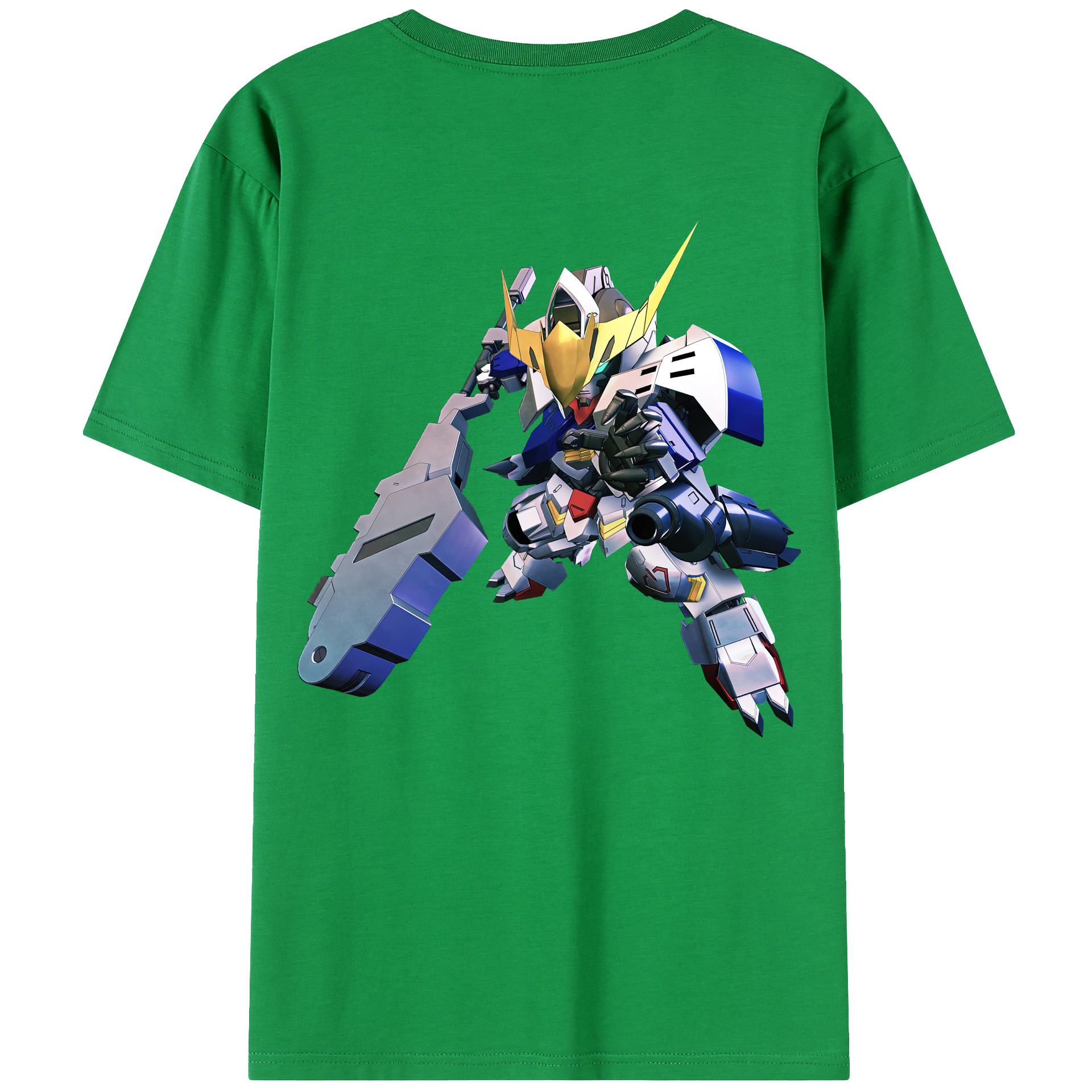 （画像用） 機動戦士ガンダム Mobile Suit Gundam 綿100％ メンズ半袖Tシャツ（バックプリント） 通気性