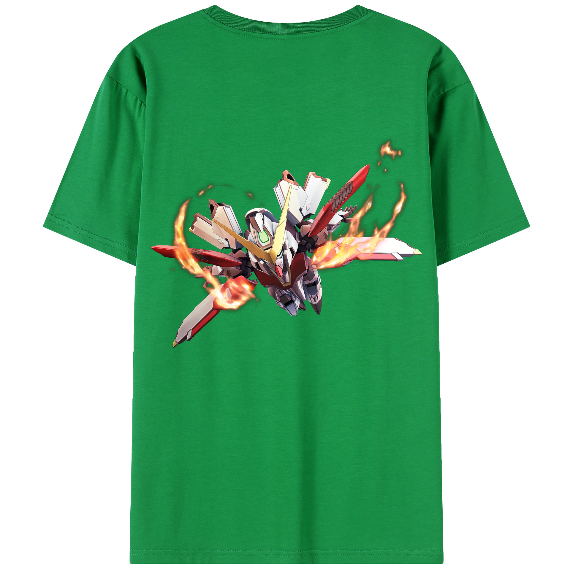 （画像用） 機動戦士ガンダム Mobile Suit Gundam 綿100％ メンズ半袖Tシャツ（バックプリント） 通気性
