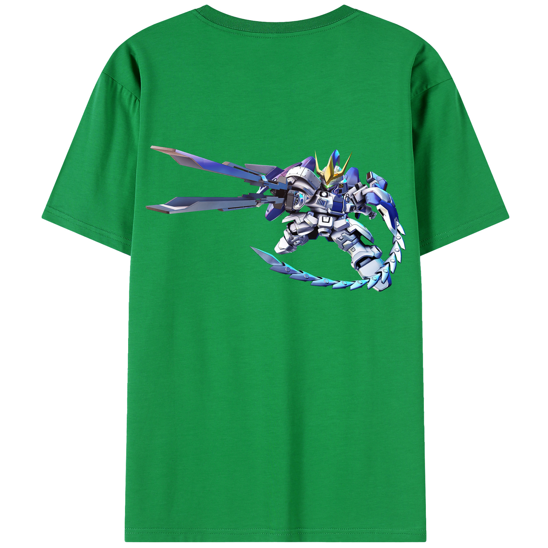 （画像用） 機動戦士ガンダム Mobile Suit Gundam 綿100％ メンズ半袖Tシャツ（バックプリント） 通気性