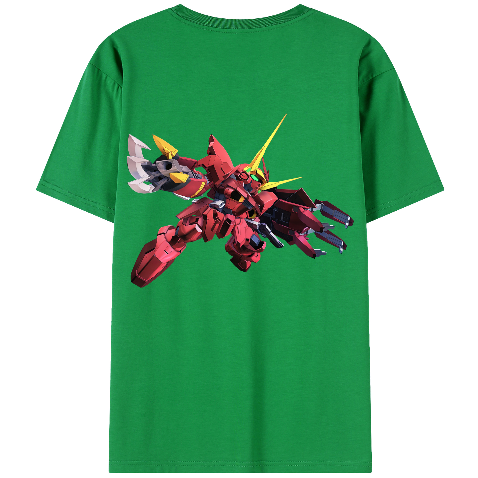 （画像用） 機動戦士ガンダム Mobile Suit Gundam 綿100％ メンズ半袖Tシャツ（バックプリント） 通気性