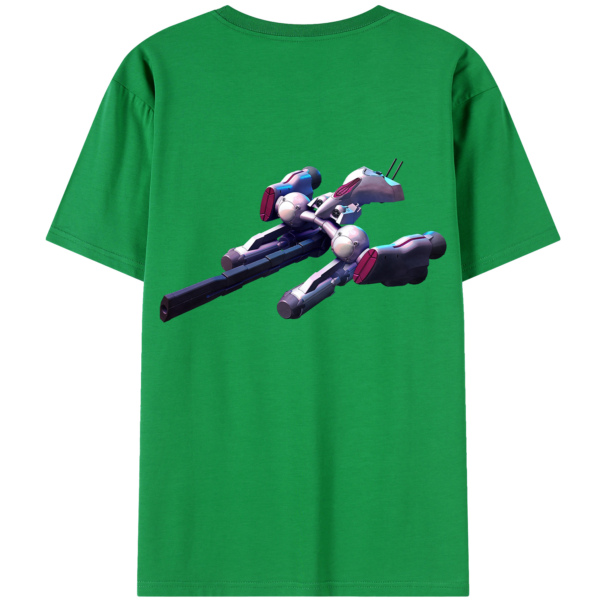 （画像用） 機動戦士ガンダム Mobile Suit Gundam 綿100％ メンズ半袖Tシャツ（バックプリント） 通気性