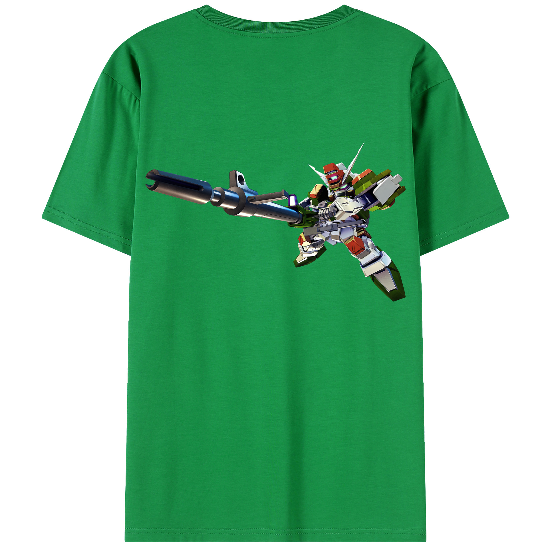（画像用） 機動戦士ガンダム Mobile Suit Gundam 綿100％ メンズ半袖Tシャツ（バックプリント） 通気性