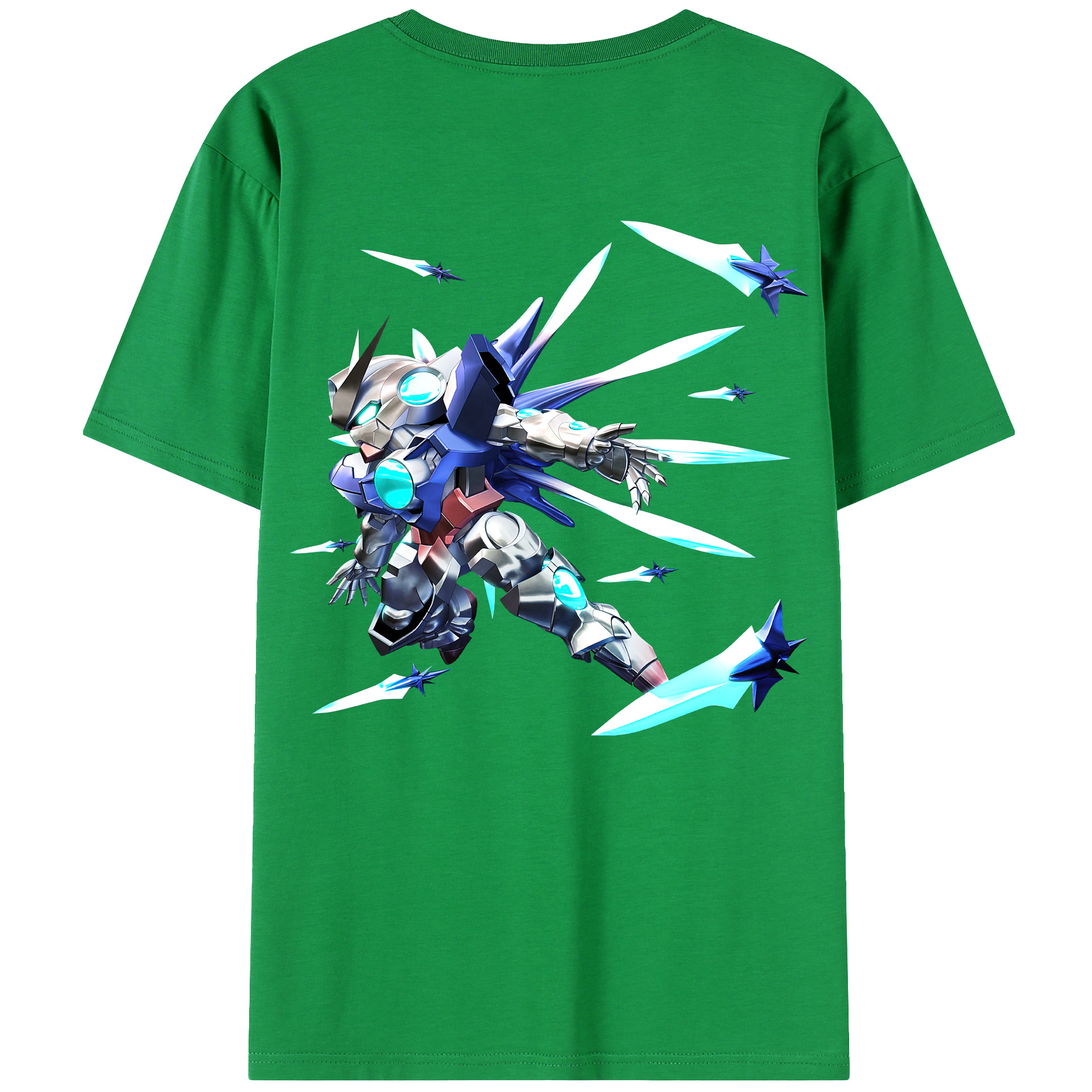（画像用） 機動戦士ガンダム Mobile Suit Gundam 綿100％ メンズ半袖Tシャツ（バックプリント） 通気性