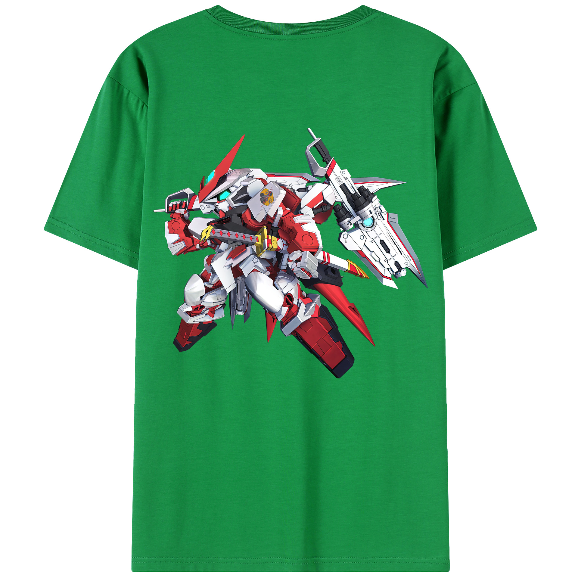 （画像用） 機動戦士ガンダム Mobile Suit Gundam 綿100％ メンズ半袖Tシャツ（バックプリント） 通気性