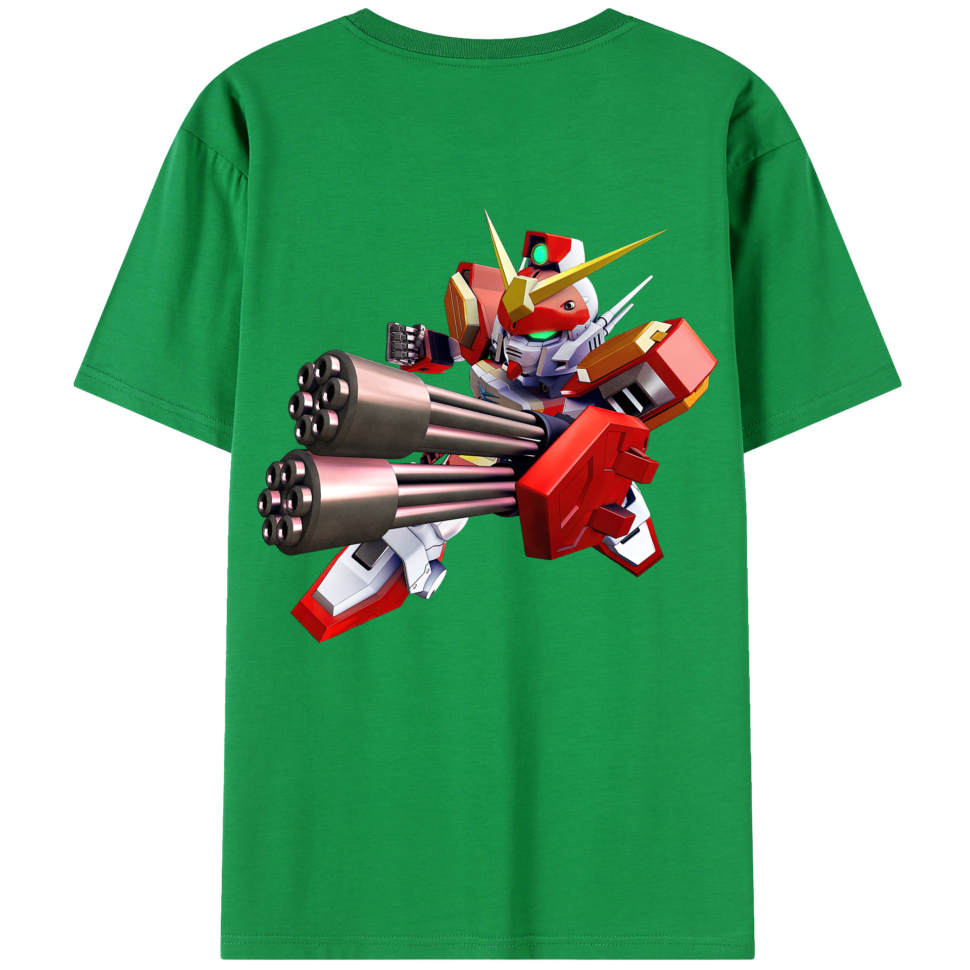 （画像用） 機動戦士ガンダム Mobile Suit Gundam 綿100％ メンズ半袖Tシャツ（バックプリント） 通気性