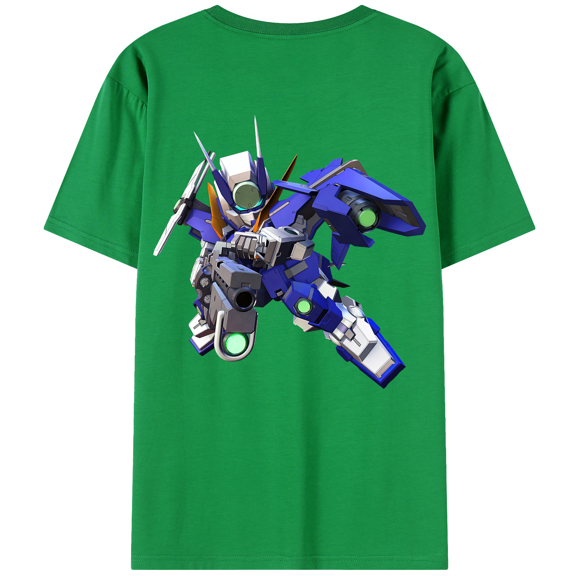 （画像用） 機動戦士ガンダム Mobile Suit Gundam 綿100％ メンズ半袖Tシャツ（バックプリント） 通気性