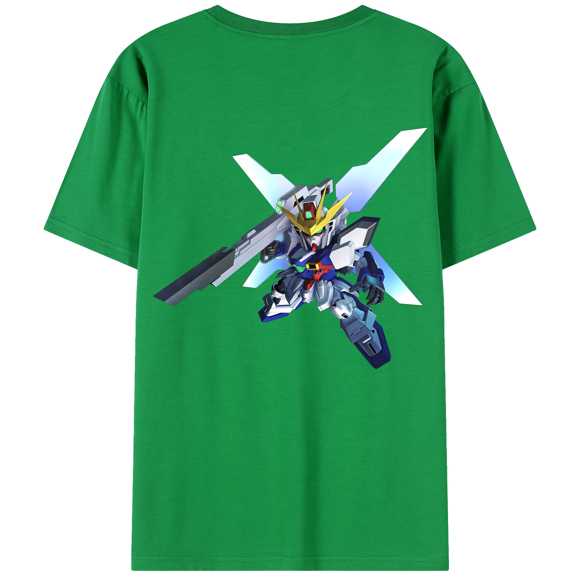 （画像用） 機動戦士ガンダム Mobile Suit Gundam 綿100％ メンズ半袖Tシャツ（バックプリント） 通気性