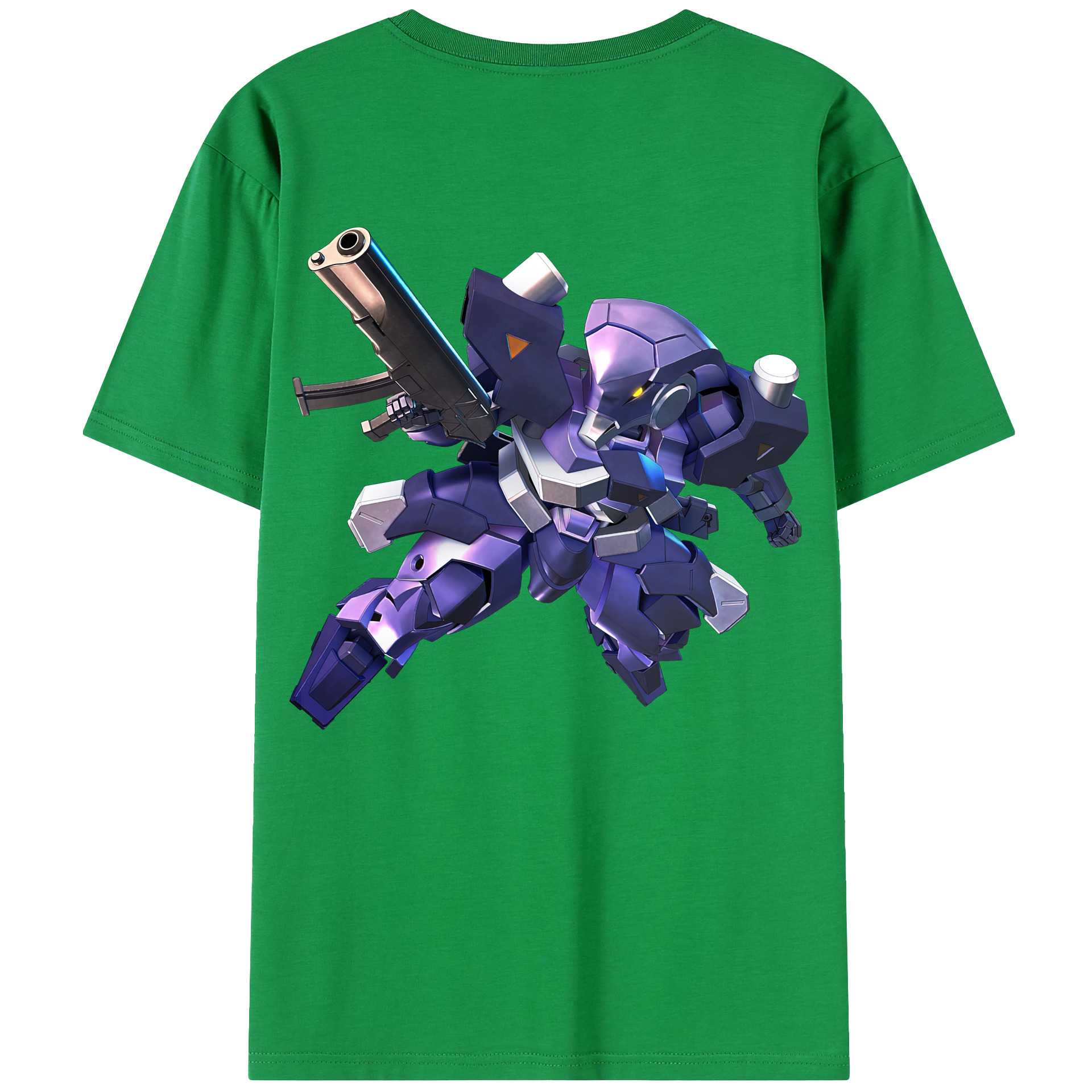（画像用） 機動戦士ガンダム Mobile Suit Gundam 綿100％ メンズ半袖Tシャツ（バックプリント） 通気性