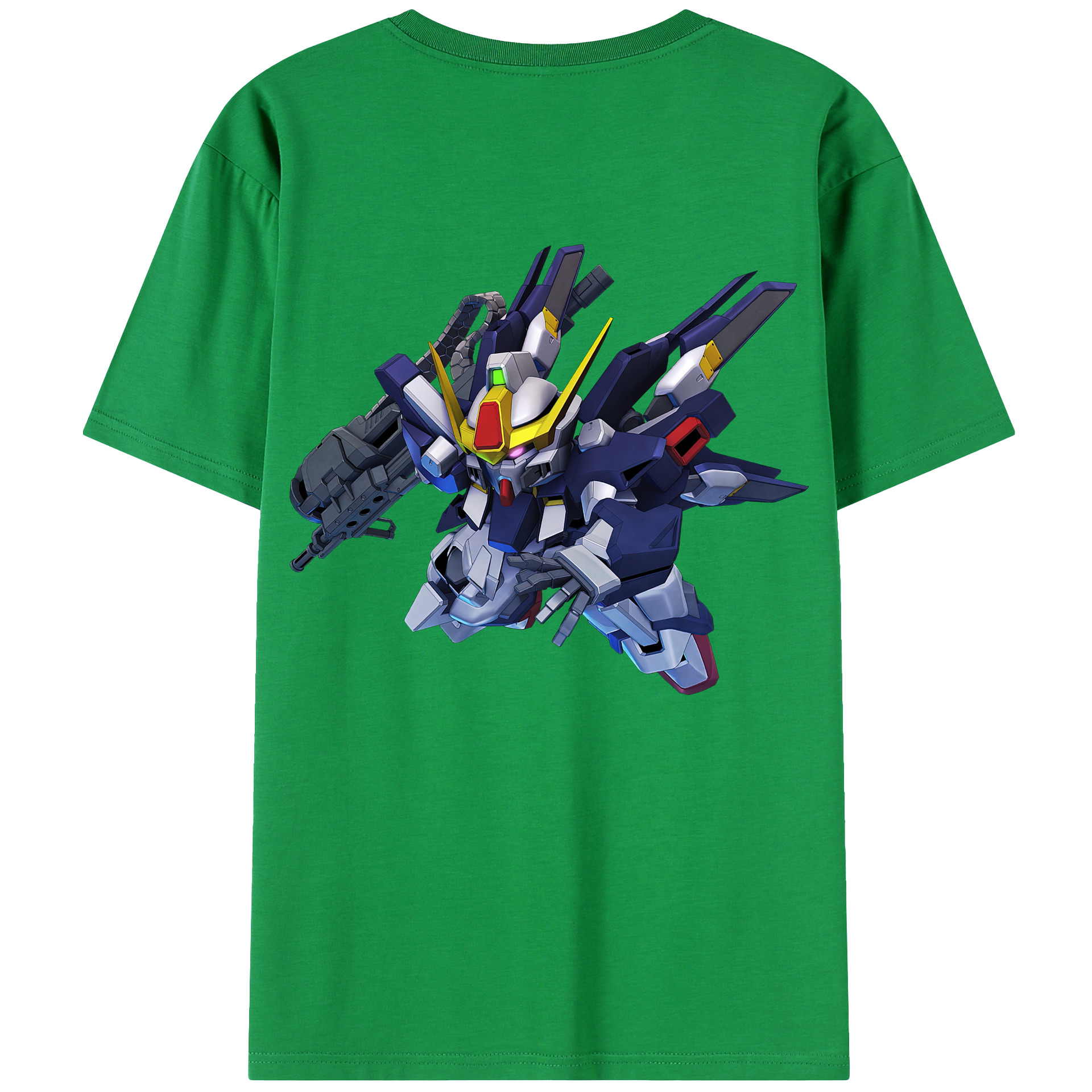（画像用） 機動戦士ガンダム Mobile Suit Gundam 綿100％ メンズ半袖Tシャツ（バックプリント） 通気性