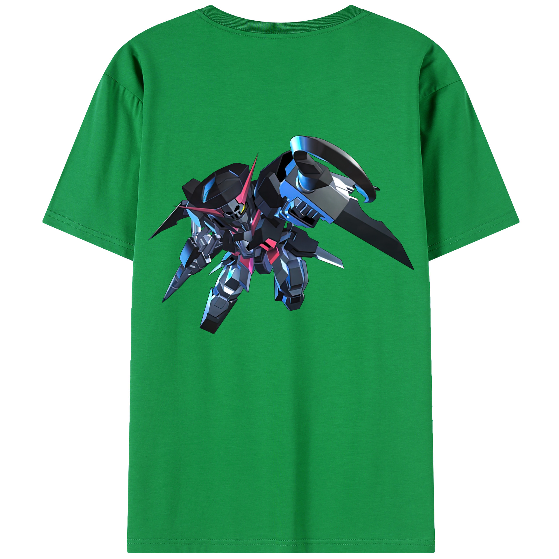 （画像用） 機動戦士ガンダム Mobile Suit Gundam 綿100％ メンズ半袖Tシャツ（バックプリント） 通気性