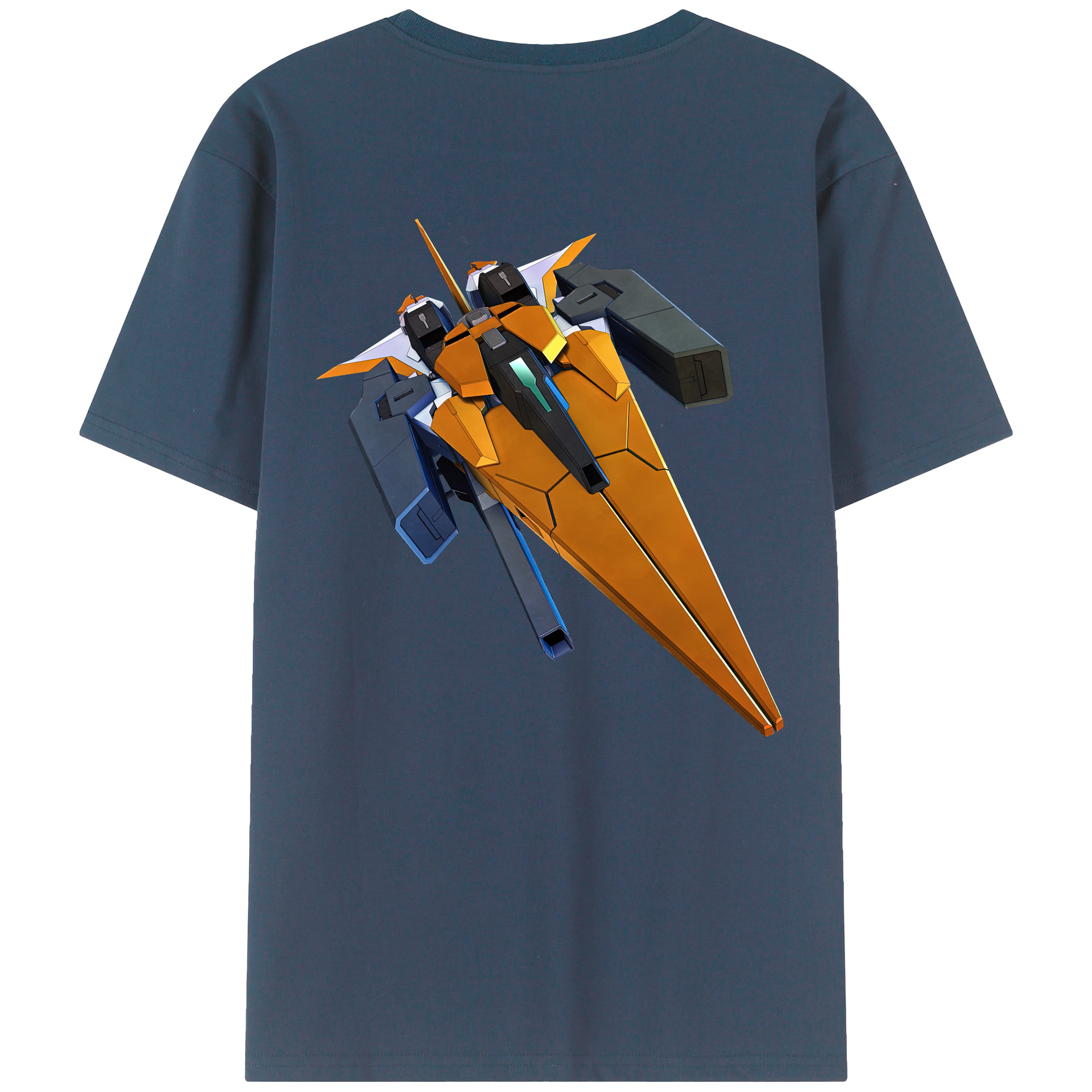 （画像用） 機動戦士ガンダム Mobile Suit Gundam 綿100％ メンズ半袖Tシャツ（バックプリント） 通気性