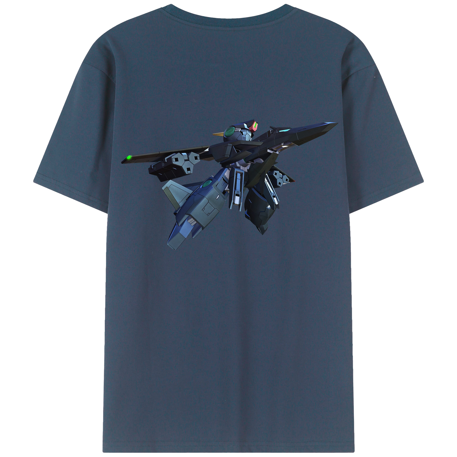 （画像用） 機動戦士ガンダム Mobile Suit Gundam 綿100％ メンズ半袖Tシャツ（バックプリント） 通気性