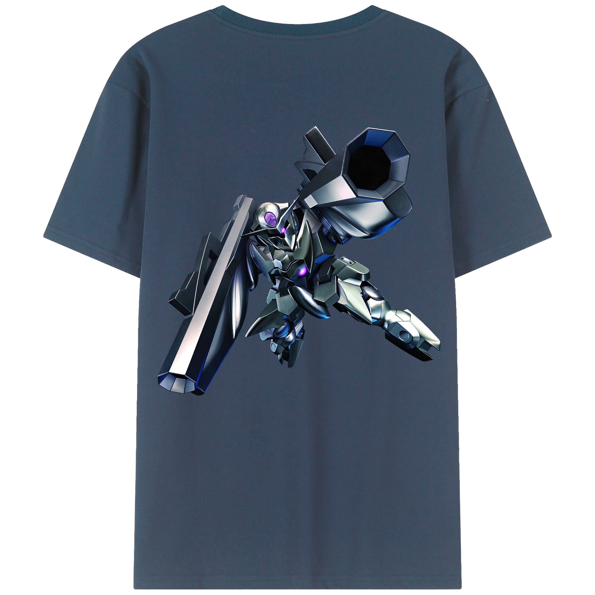 （画像用） 機動戦士ガンダム Mobile Suit Gundam 綿100％ メンズ半袖Tシャツ（バックプリント） 通気性