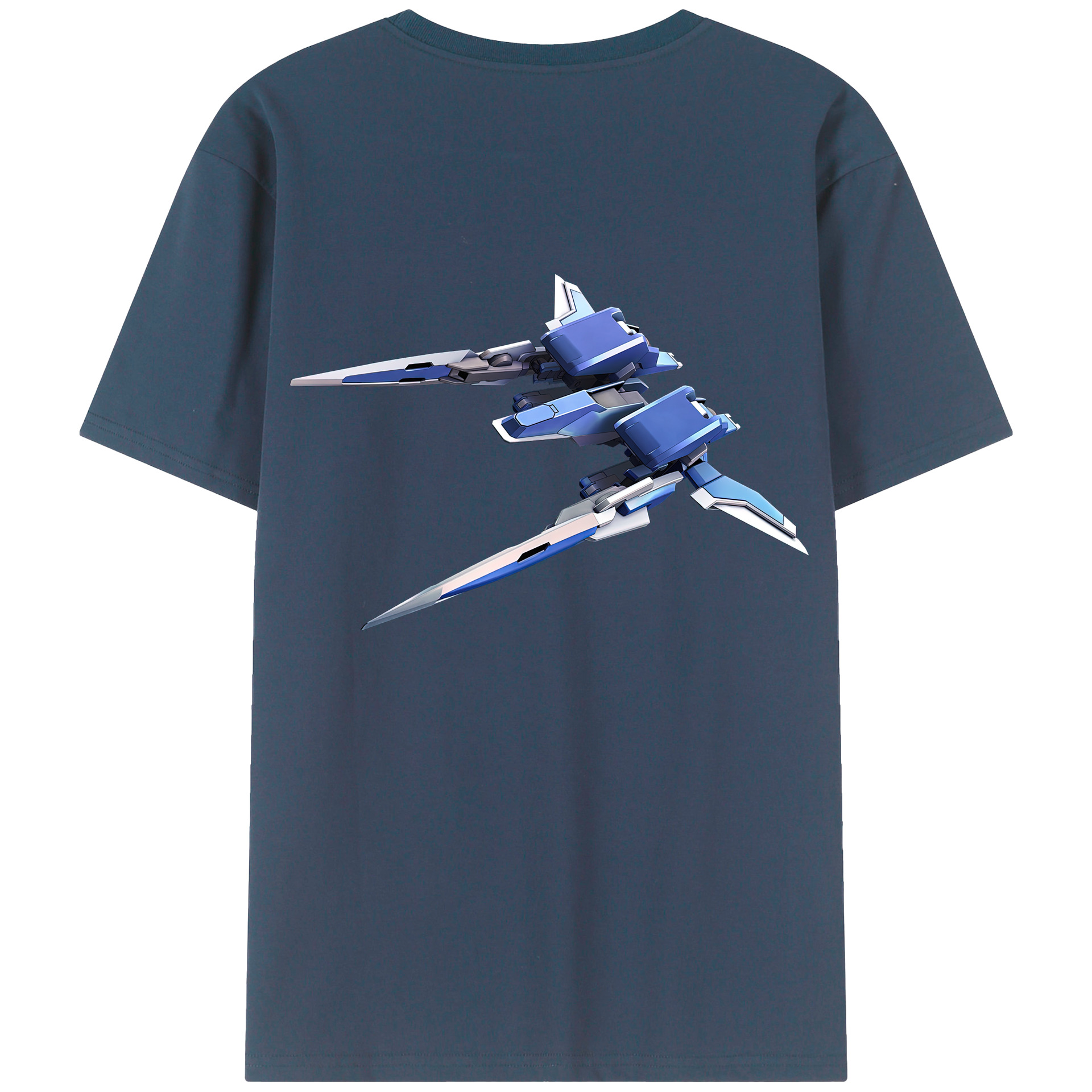 （画像用） 機動戦士ガンダム Mobile Suit Gundam 綿100％ メンズ半袖Tシャツ（バックプリント） 通気性