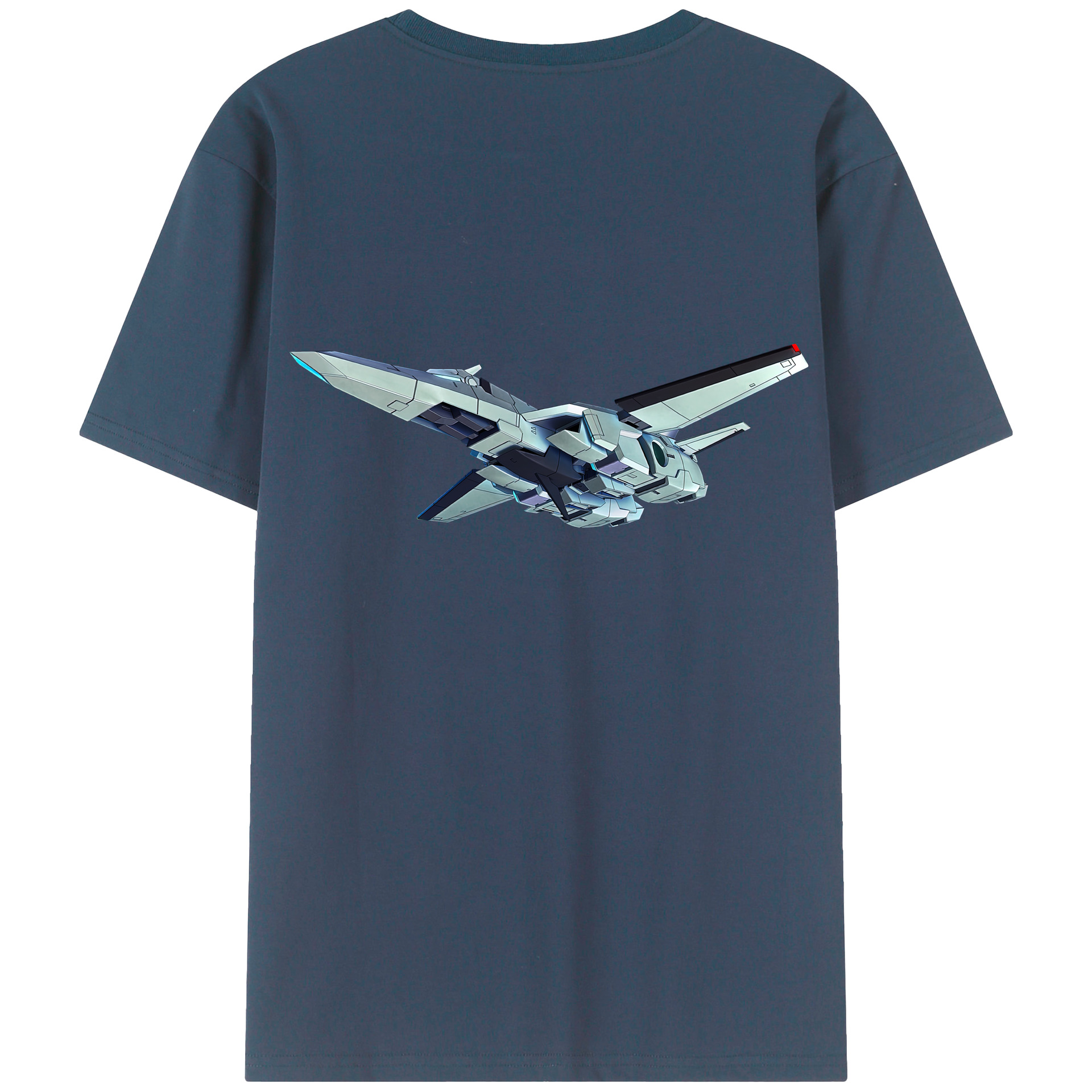 （画像用） 機動戦士ガンダム Mobile Suit Gundam 綿100％ メンズ半袖Tシャツ（バックプリント） 通気性