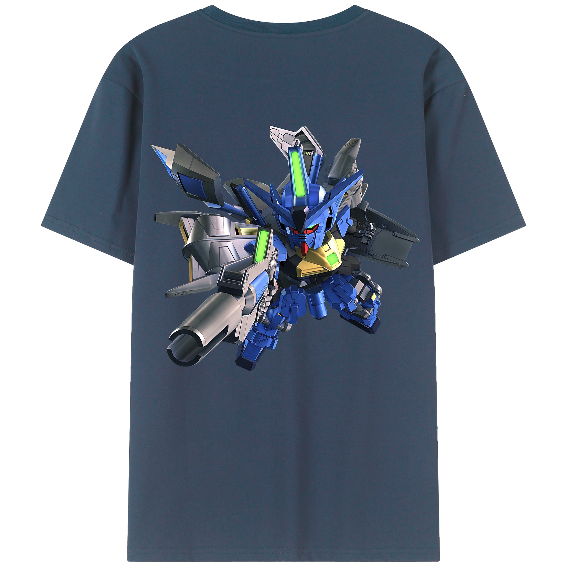 （画像用） 機動戦士ガンダム Mobile Suit Gundam 綿100％ メンズ半袖Tシャツ（バックプリント） 通気性