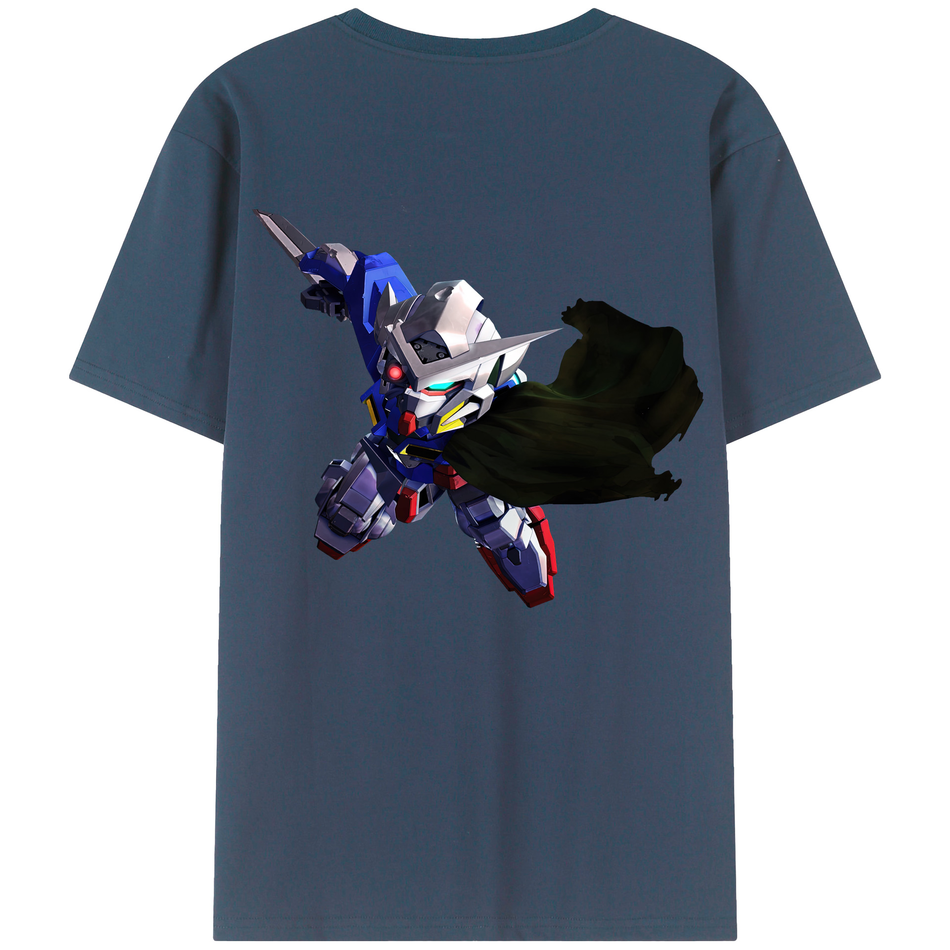 （画像用） 機動戦士ガンダム Mobile Suit Gundam 綿100％ メンズ半袖Tシャツ（バックプリント） 通気性