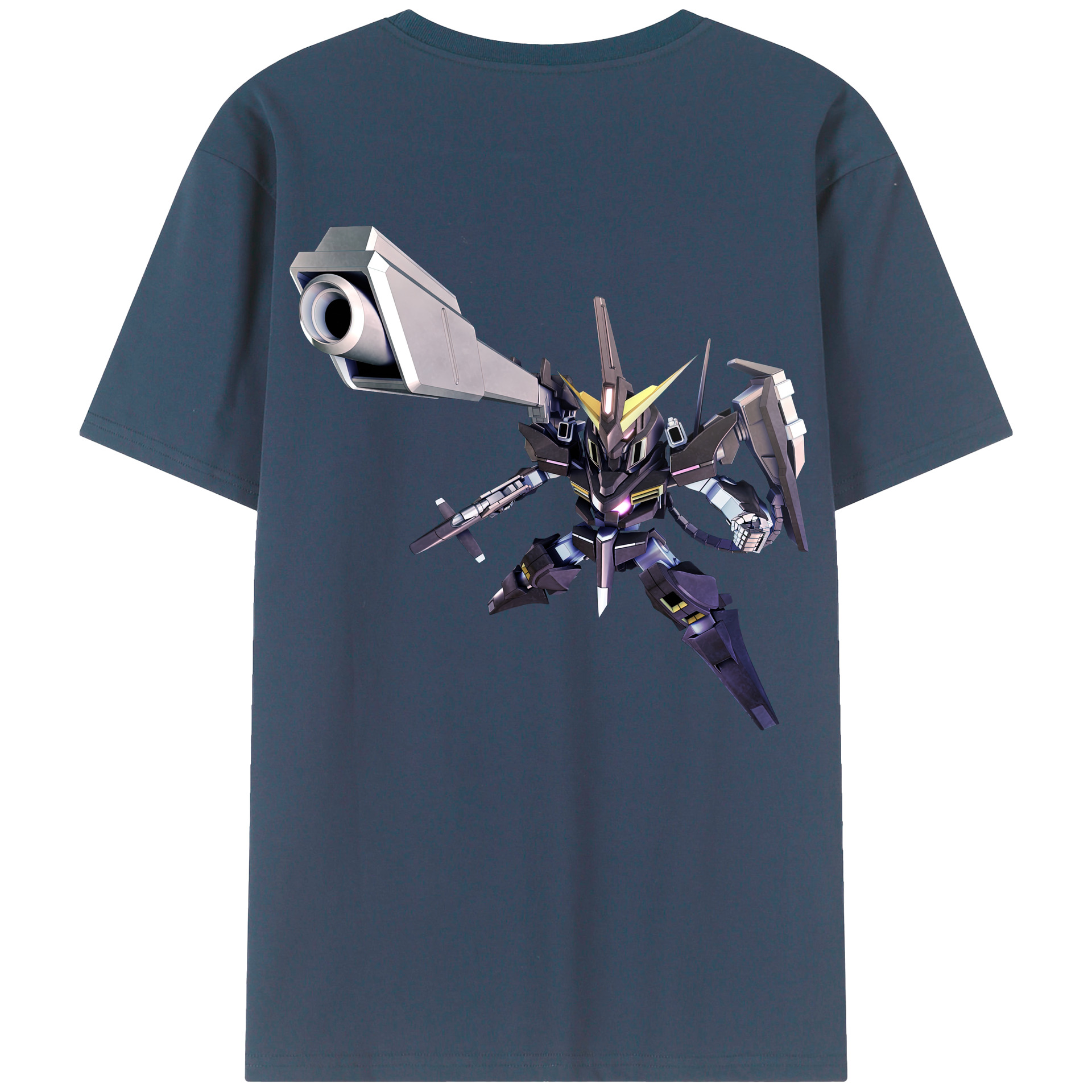 （画像用） 機動戦士ガンダム Mobile Suit Gundam 綿100％ メンズ半袖Tシャツ（バックプリント） 通気性